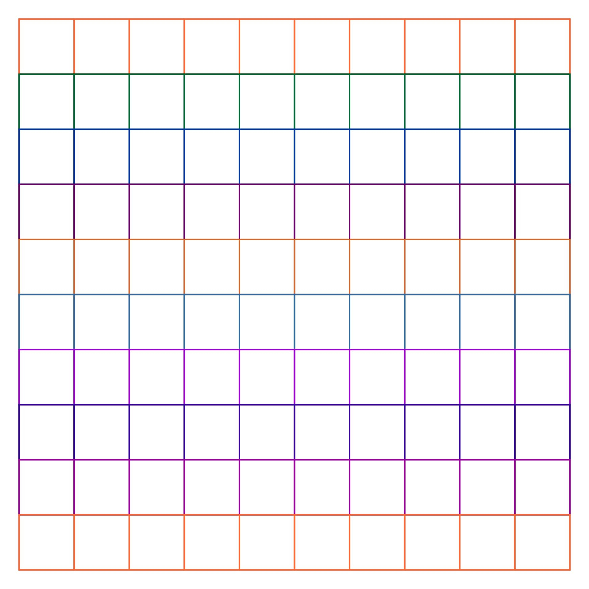 10 By 10 Grids 10 Free PDF Printables Printablee