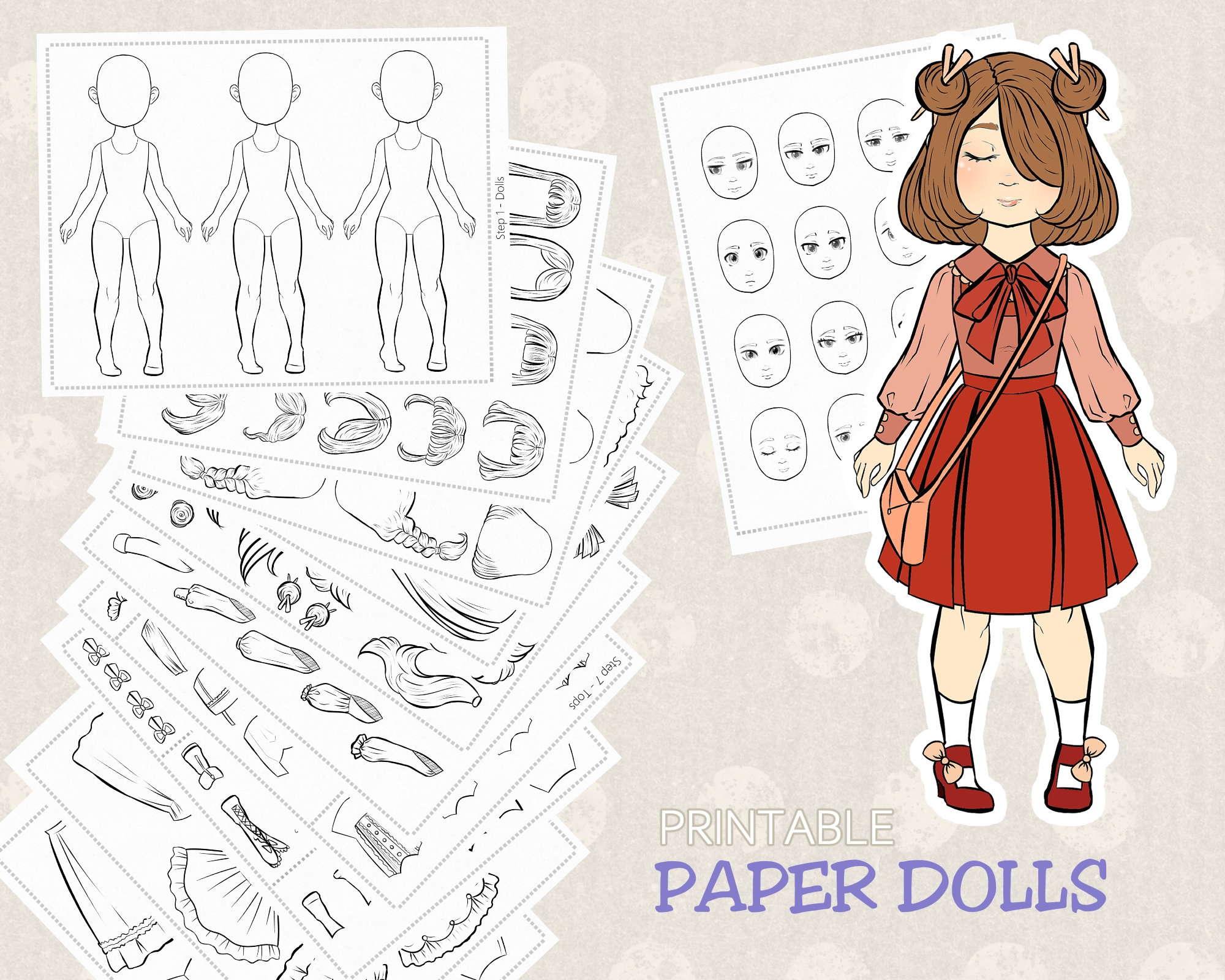 100 ULTIMATE Paper Dolls Paper Dolls To Color Paper Dolls Printable Coloring Paper Dolls PDF Paper Dolls Prints Paper Dolls Template Etsy UK