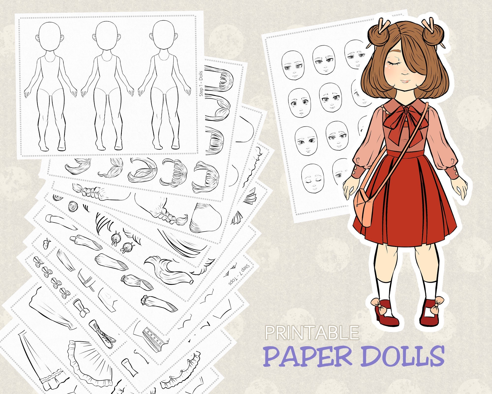 100 ULTIMATE Paper Dolls Paper Dolls To Color Paper Dolls Printable Coloring Paper Dolls PDF Paper Dolls Prints Paper Dolls Template Etsy UK