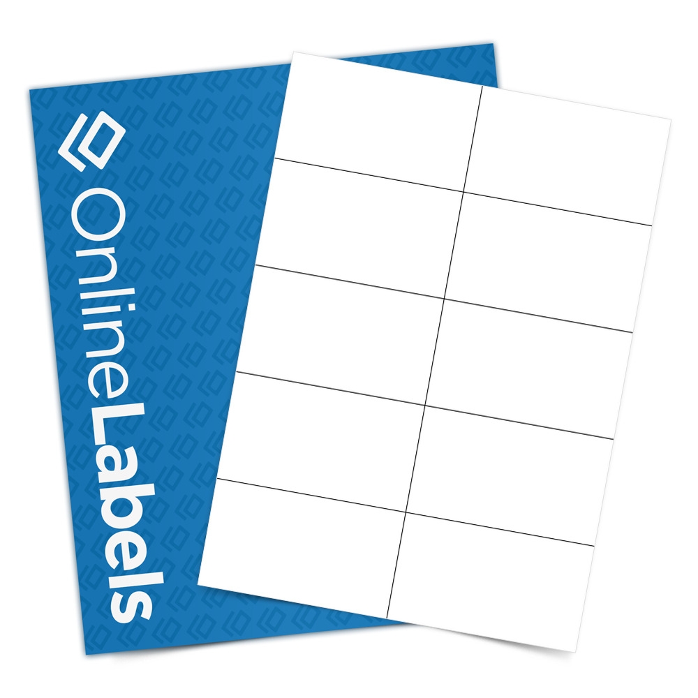 105mm X 59mm Labels Aggressive Matt White Labels A4 Sheets 10 Per A4 Sheet EU30037AT
