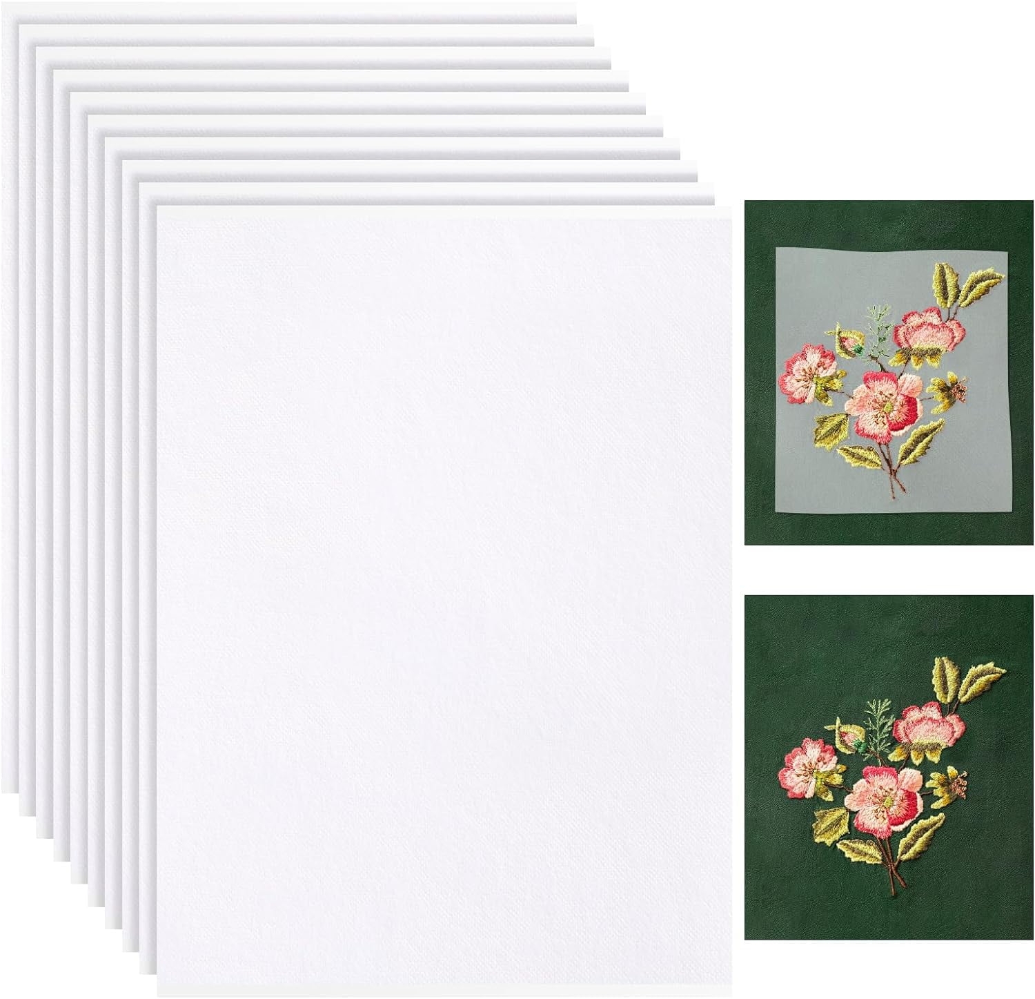 12Pcs A4 Blank Water Soluble Stabilizer Embroidery Paper Boriyuan Dissoluble Printable Self Adhesive Wash Away For Print Draw Patterns Hand Machine Embroidery Sewing 11 69 X 8 27 In Walmart Business Supplies