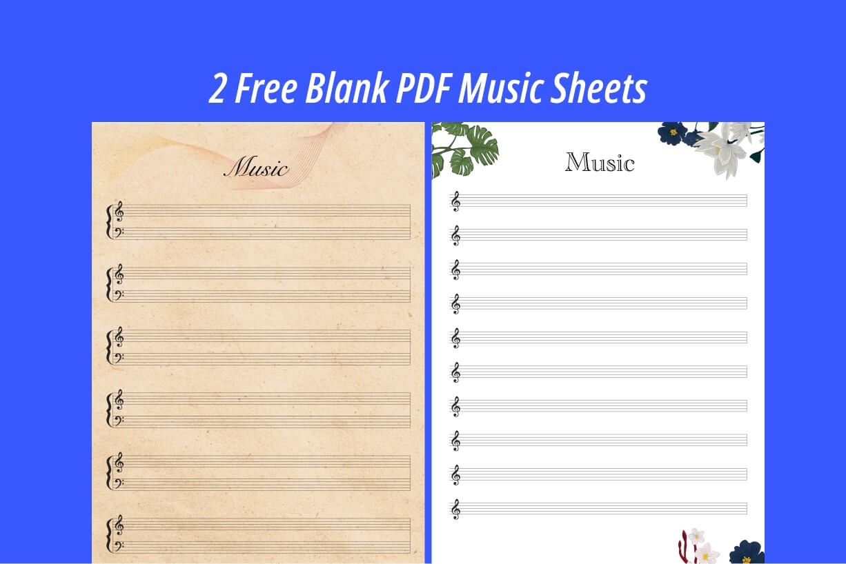 Printable Music Staff Paper Pdf