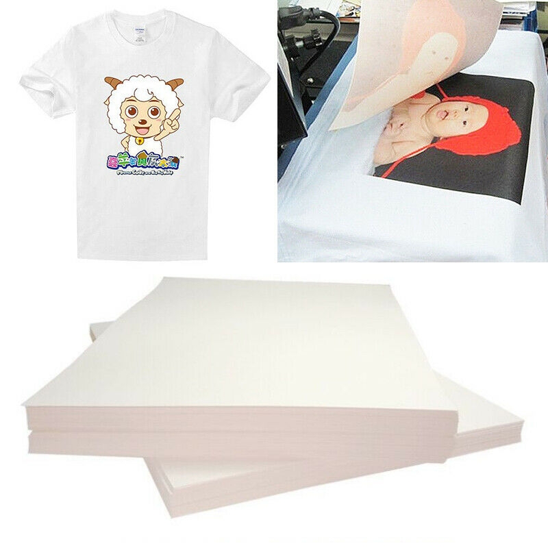 20Pcs Heat Transfer Paper Label T Shirt Print On Light Inkjet Printer Craft DIY EBay