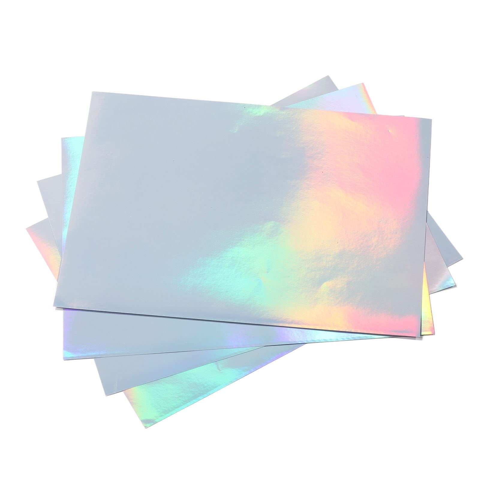 22 Sheets Holographic Sticker Paper A4 Format 20 3 X 30 5 Cm Waterproof Dries Quick Printable Holographic Adhesive Paper For Inkjet Printers Photocopiers Laser Printers Amazon de Stationery Office Supplies