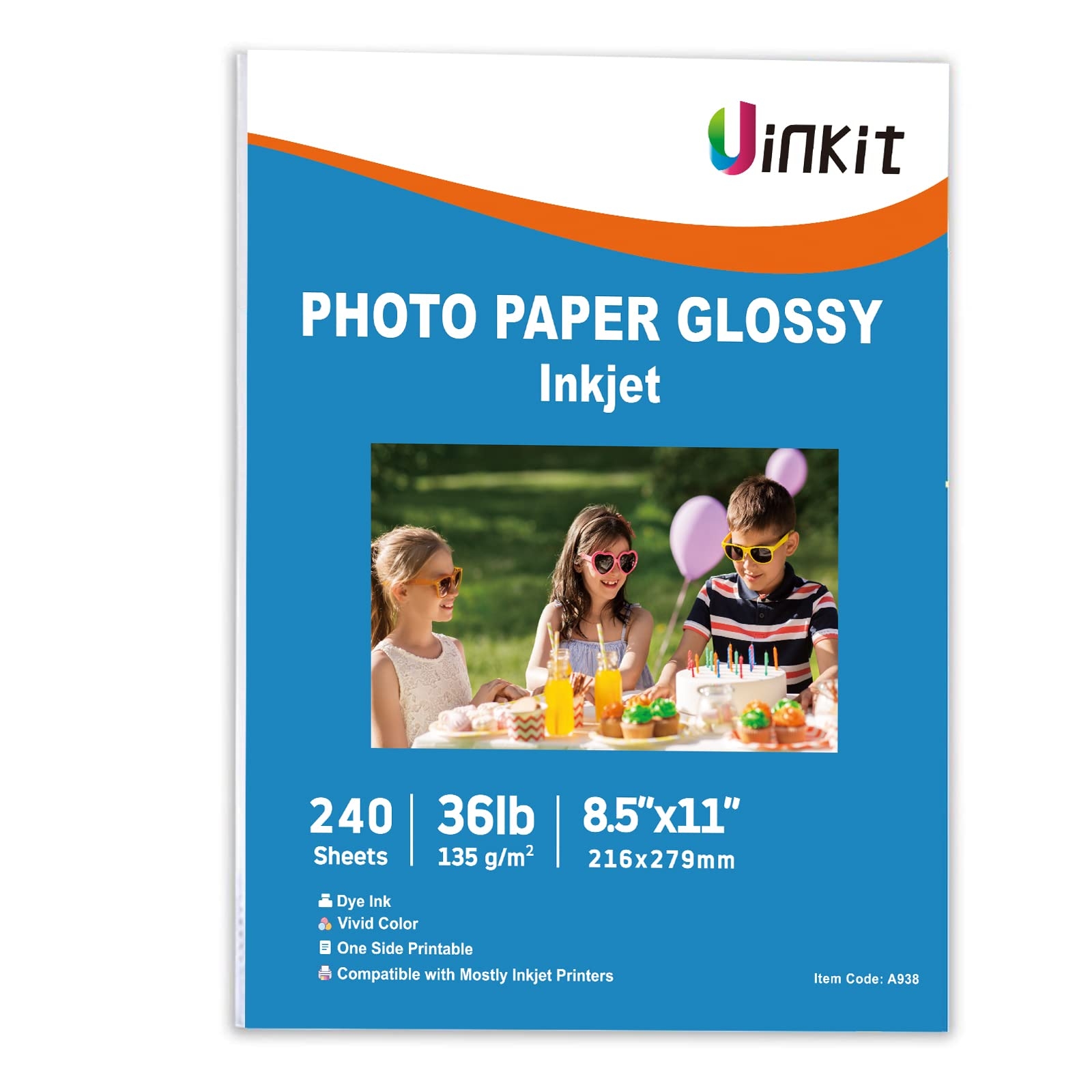 240 X Thin Inkjet Paper For DIY Chip Bag And Printing Brochure Flyers 135gsm Glossy Amazon de Stationery Office Supplies