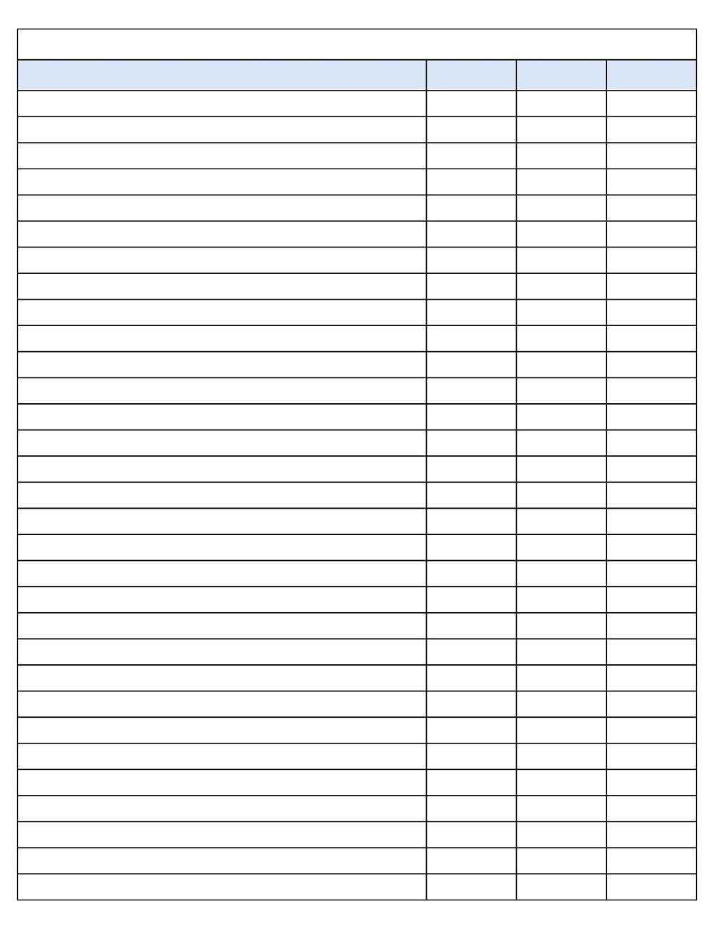 25 Free Printable Columns And Rows PDF Templates American Templates