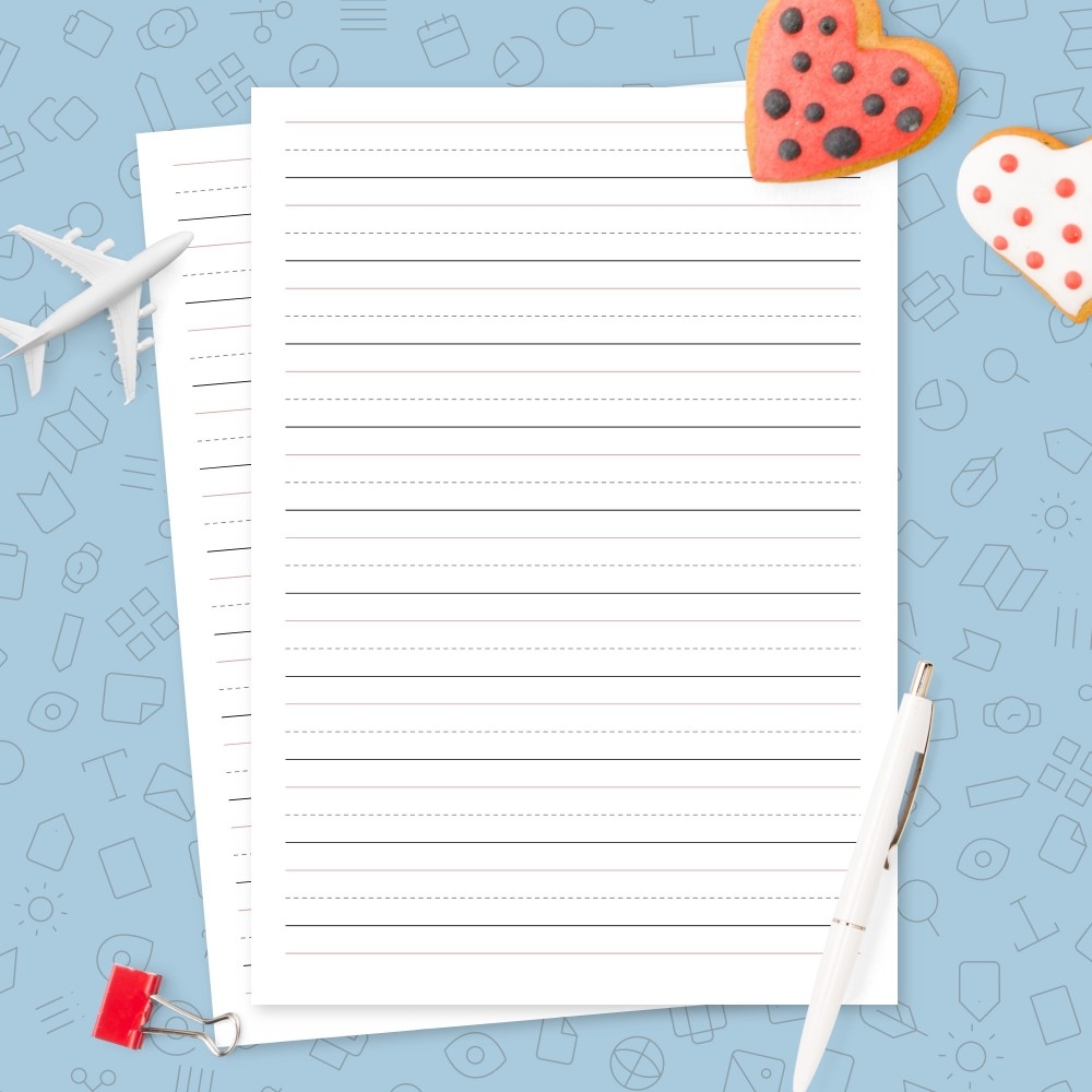 Printable 3 Lined Paper
