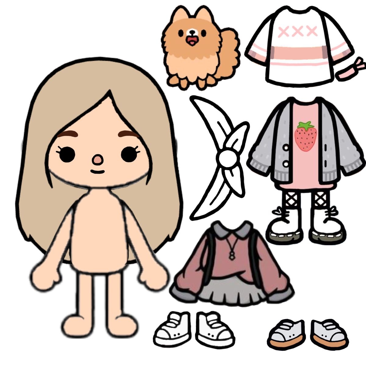 Pinterest Toca Boca Paper Doll Printable