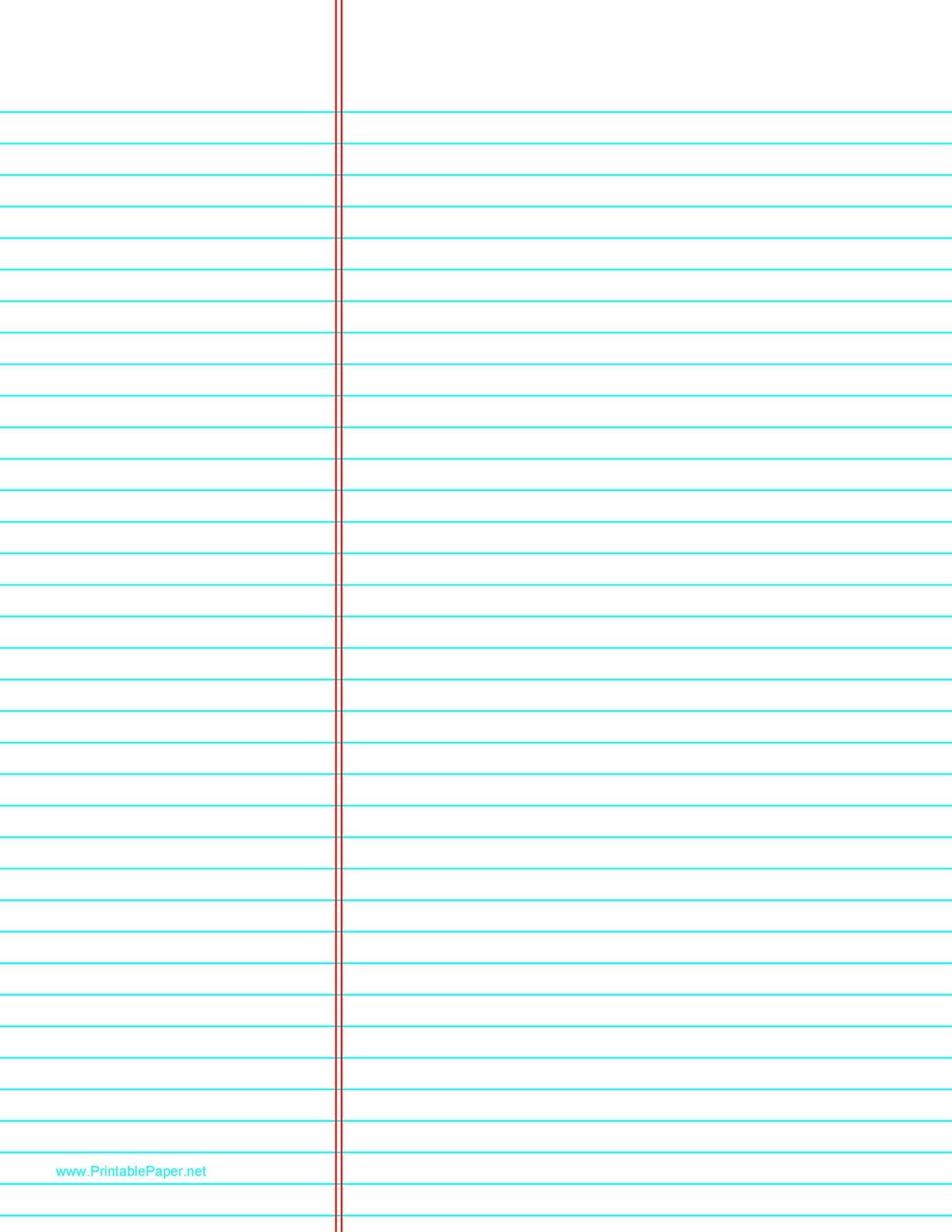 Blank Handwriting Paper Printable