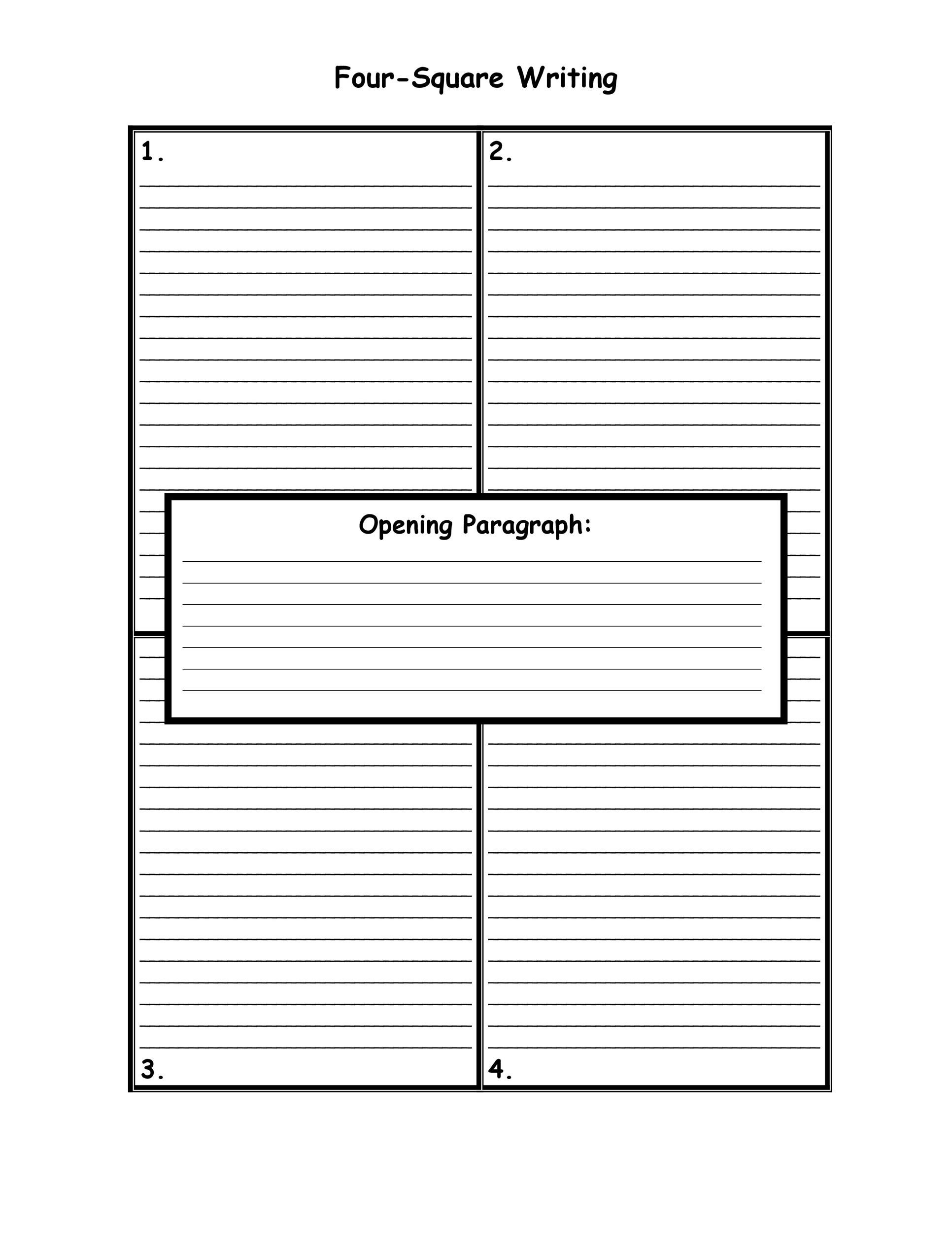 Notebook Paper Template Printable