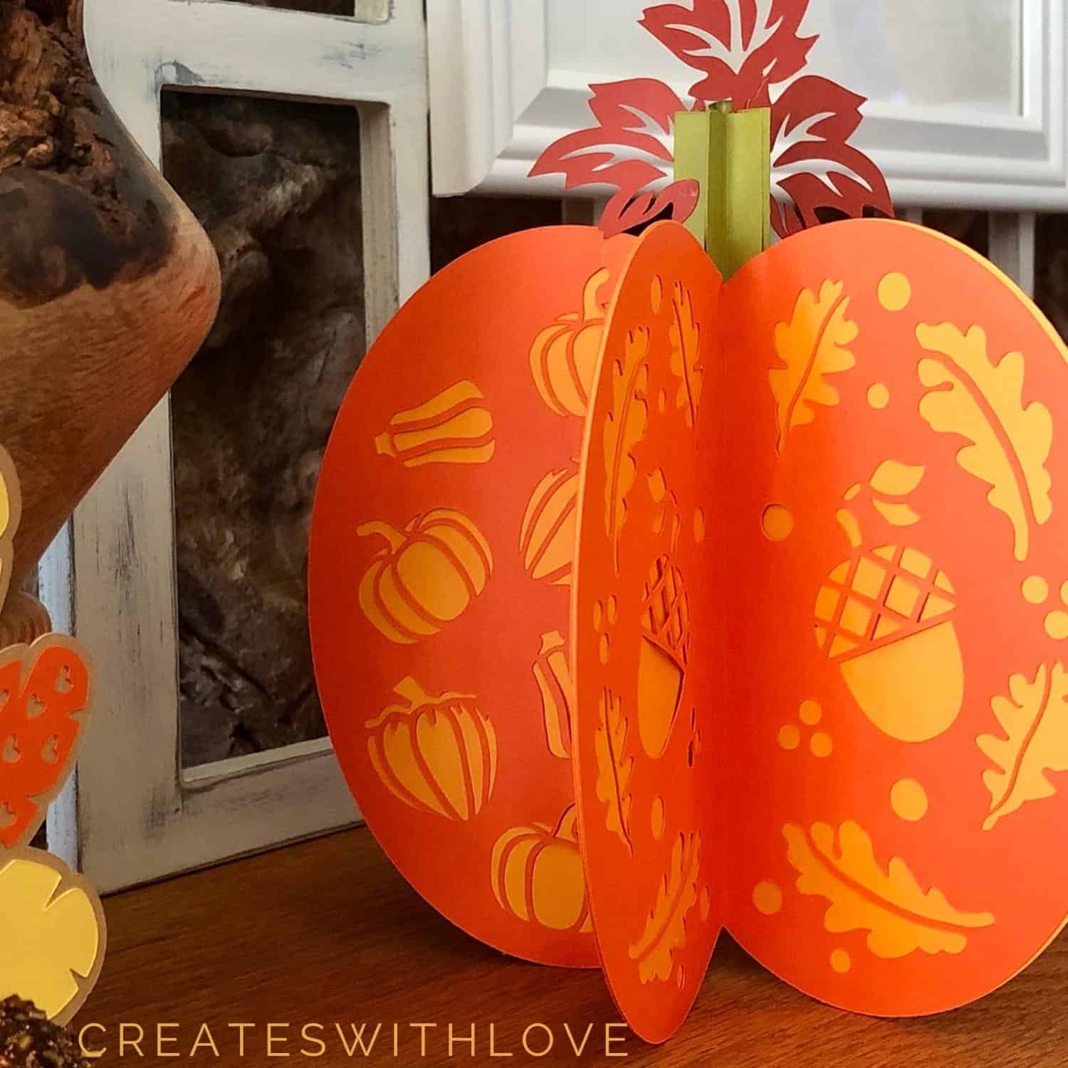 3D PUMPKIN SVG FREE Pumpkin Template Creates With Love