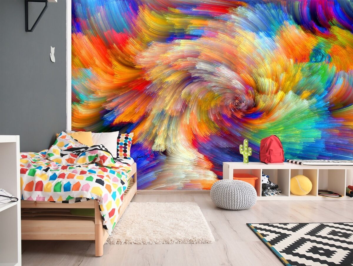3D Rainbow Vortex 1120 Wallpaper Mural Paper Wall Print Indoor Murals CA Coco EBay