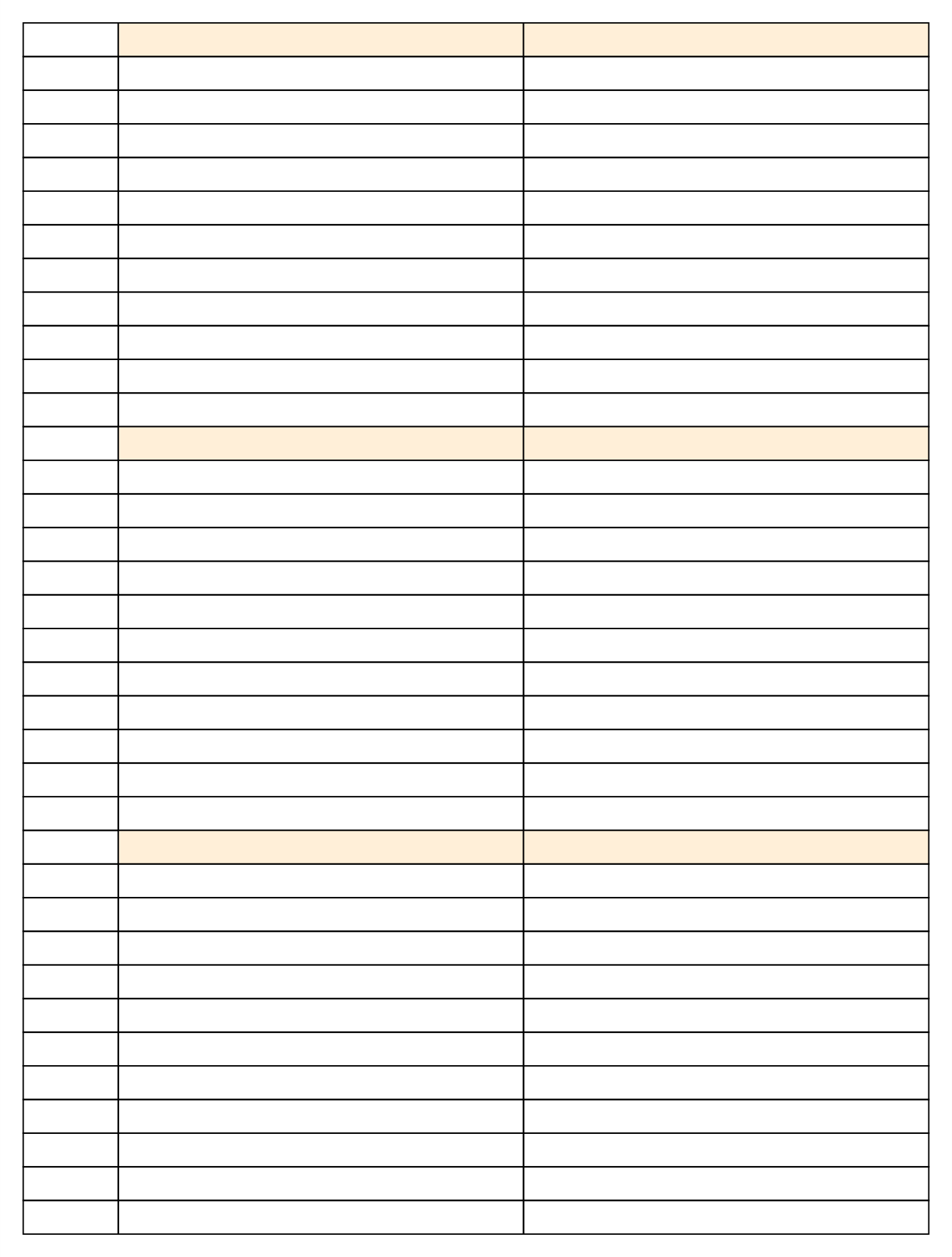 4 Column Paper 10 Free PDF Printables Printablee