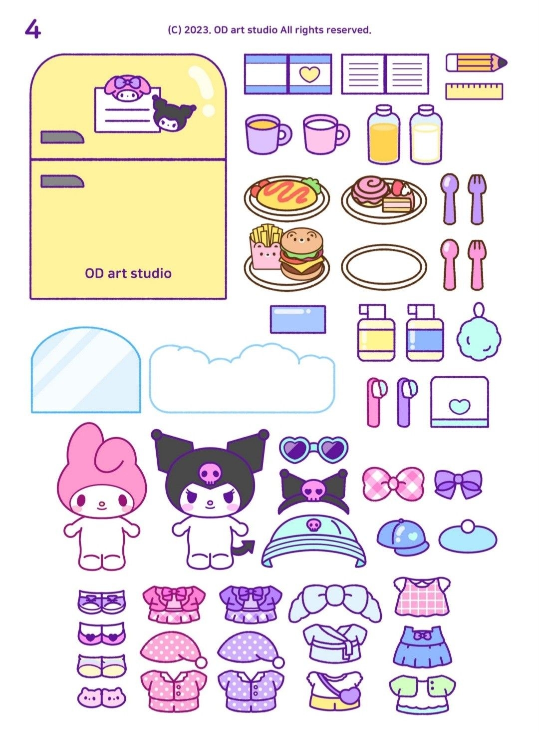 50 Craft Template Ideas Hello Kitty Crafts Paper Toys Template Paper Doll House
