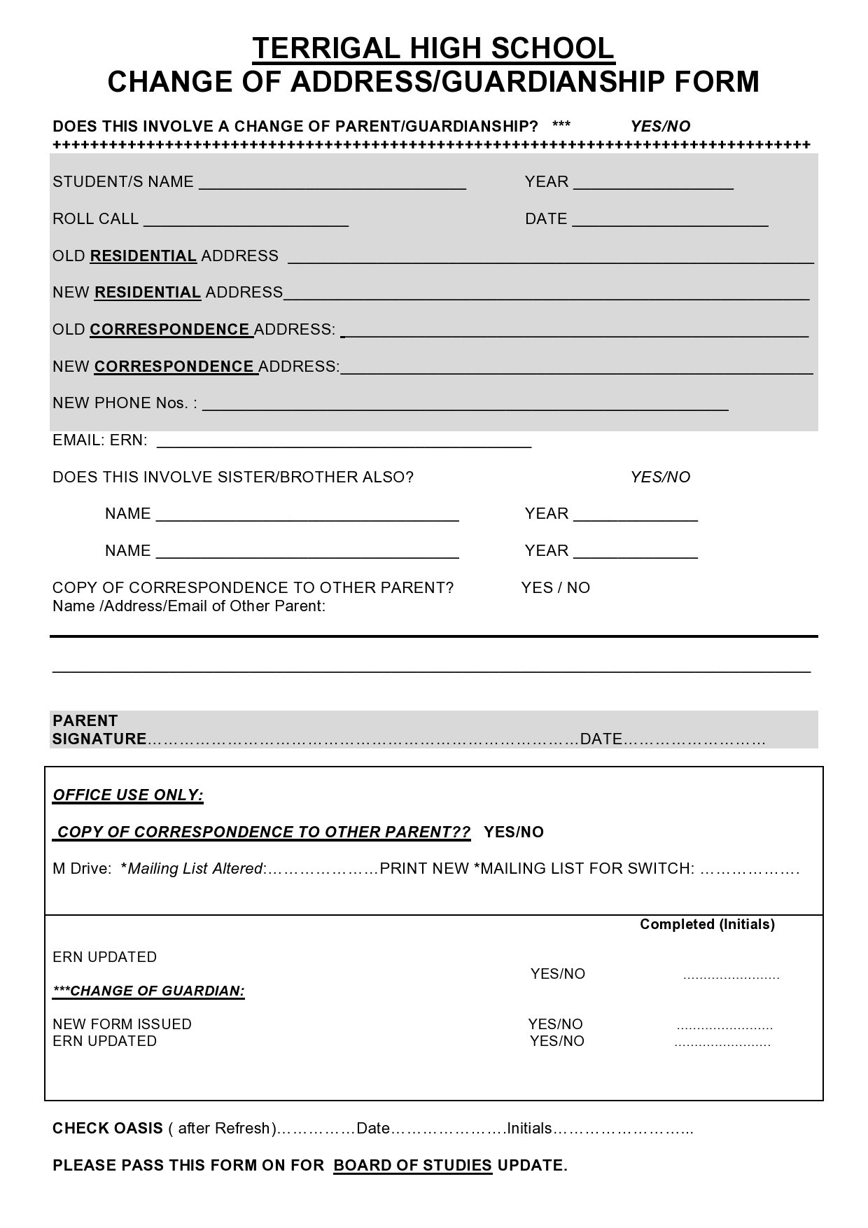 Printable Guardianship Papers