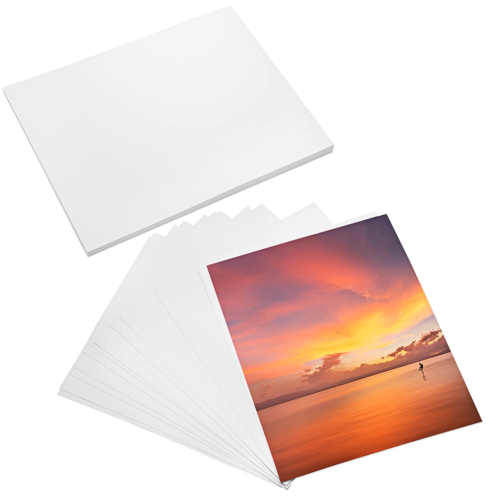 50 Sheets Glossy Photo Paper 8 X 10 Inch Photo Paper For Printer Images Inkjet Printers Photo Papers 180 GSM Suitable For Flyers Calendars And Brochures Amazon de Stationery Office Supplies