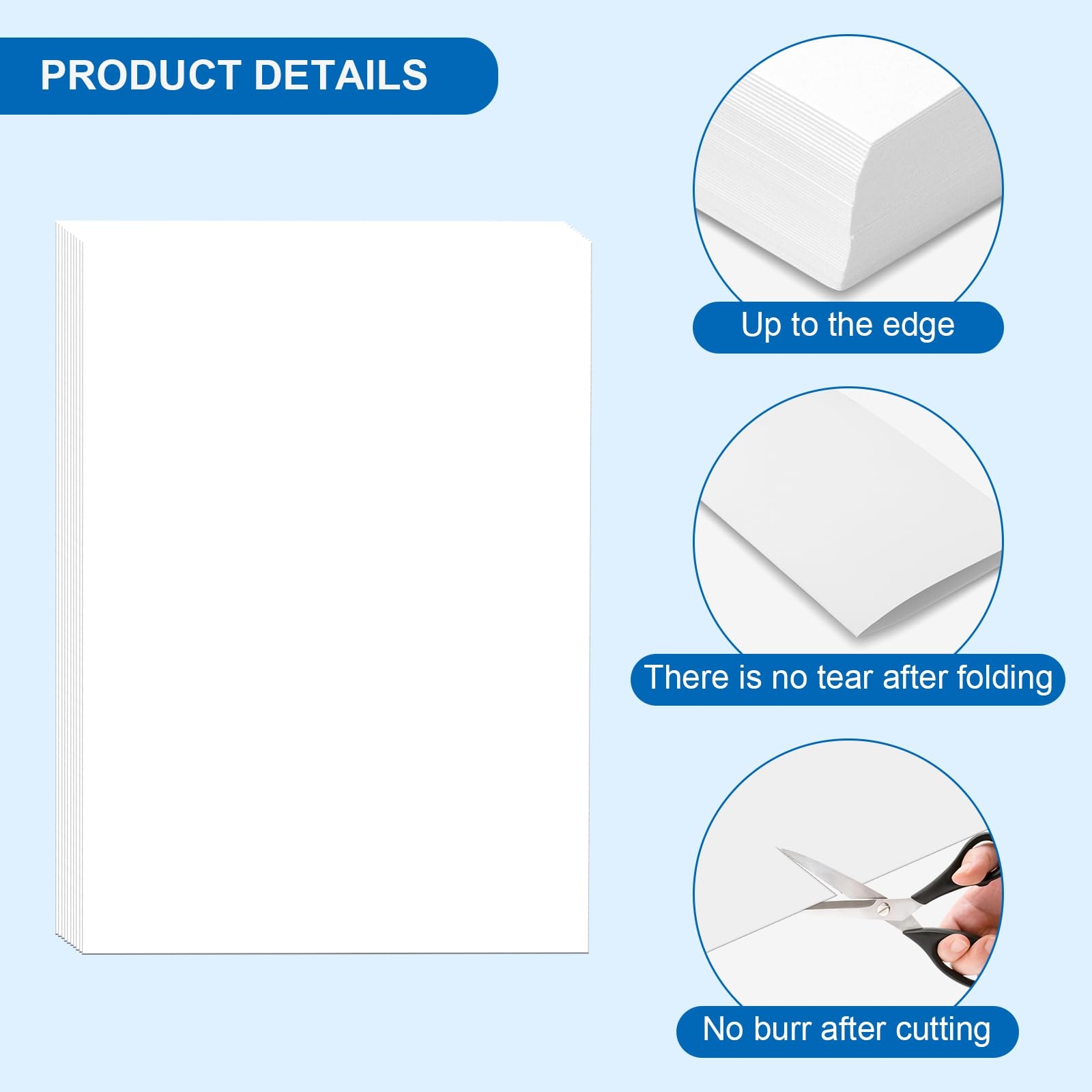50 Sheets Of Card Paper A4 White Thick Paper A4 For Printing 250 G m Coloured Card Paper White Printer Paper For Invitations Menu Cards Wedding Printable DIY Creative Amazon de Home 