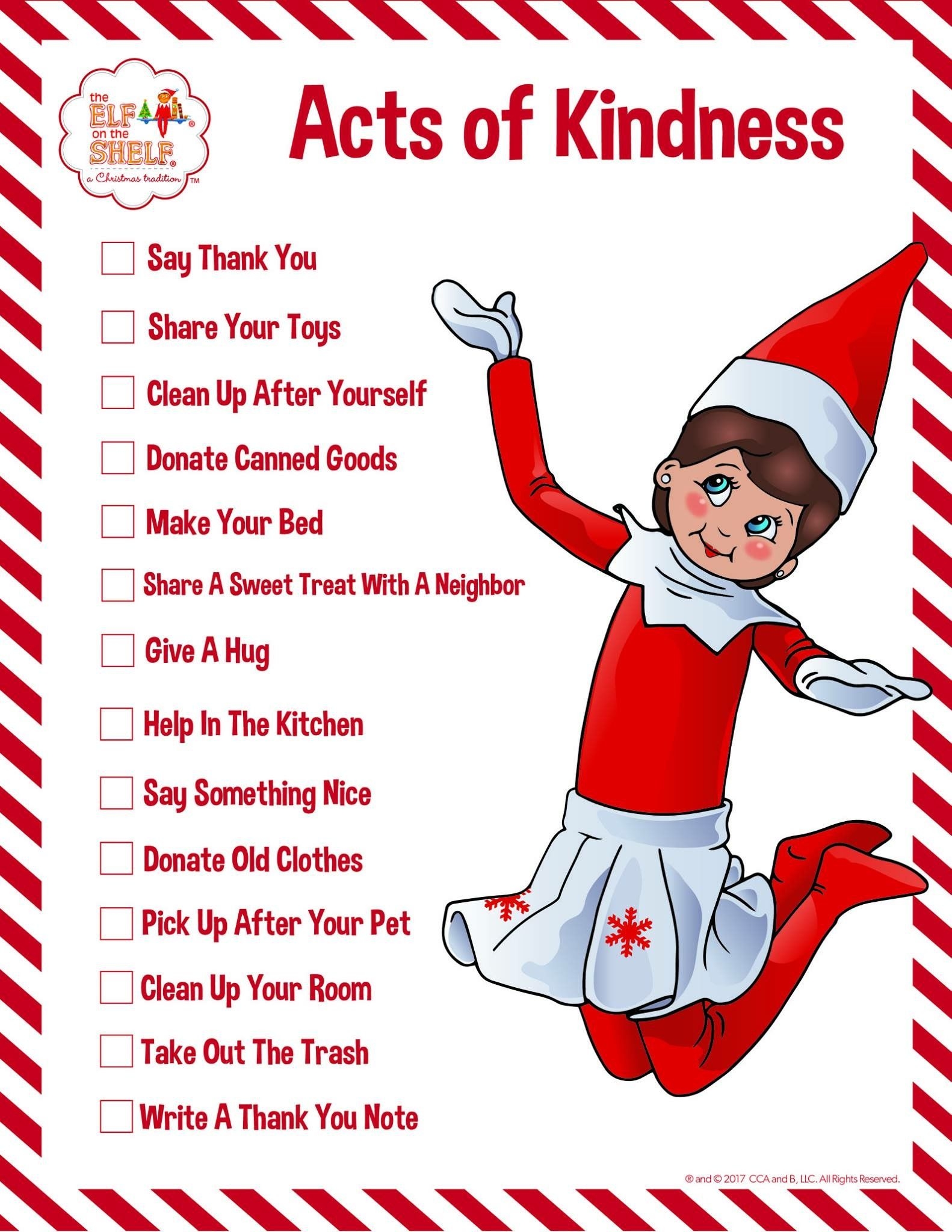Elf On The Shelf Paper Printable