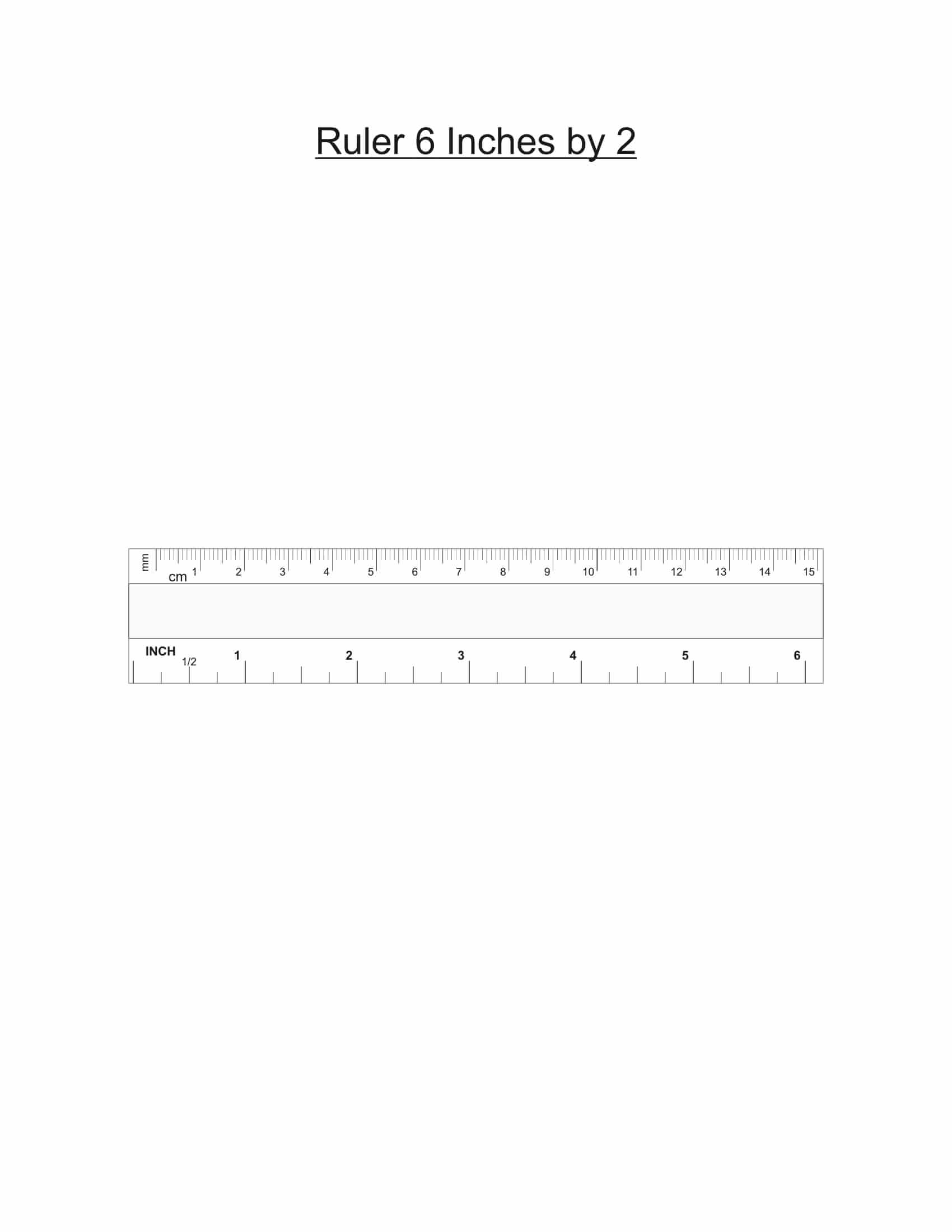 6 Inch Discount Printable Ruler