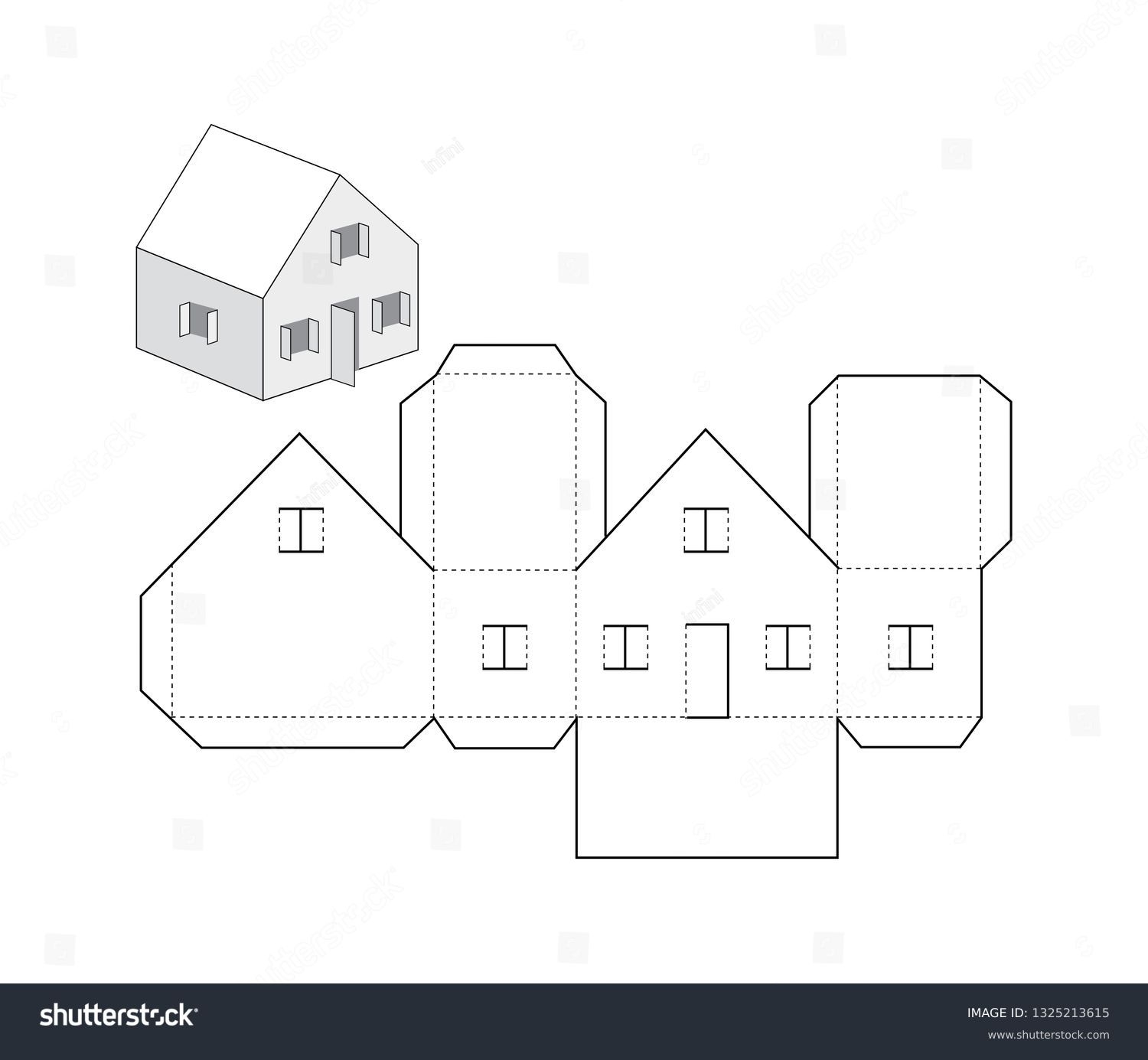 66 Thousand Paper House Template Royalty Free Images Stock Photos Pictures Shutterstock
