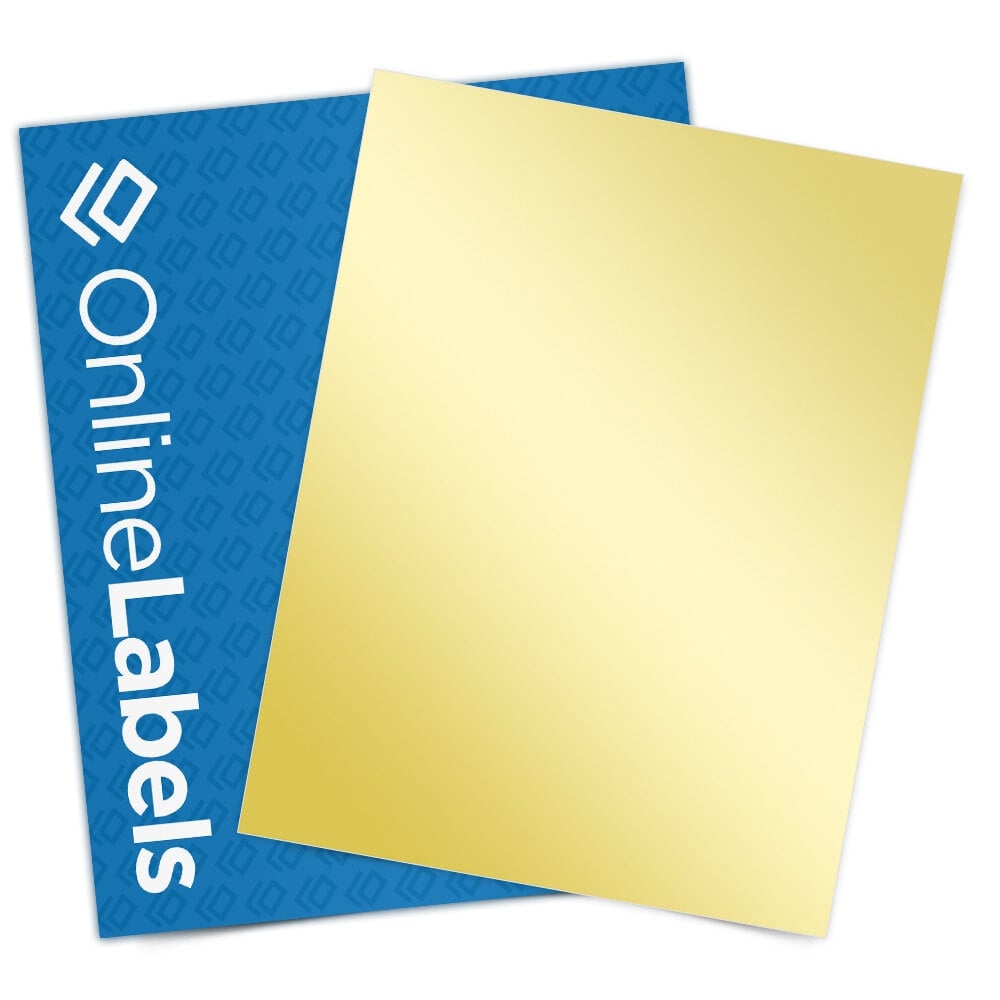 8 5 X 11 Sticker Paper Gold Foil Inkjet OL177GI