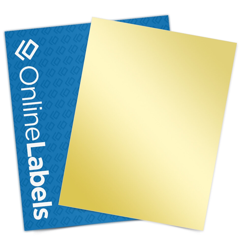 8 5 X 11 Sticker Paper Gold Foil Laser OL177GF
