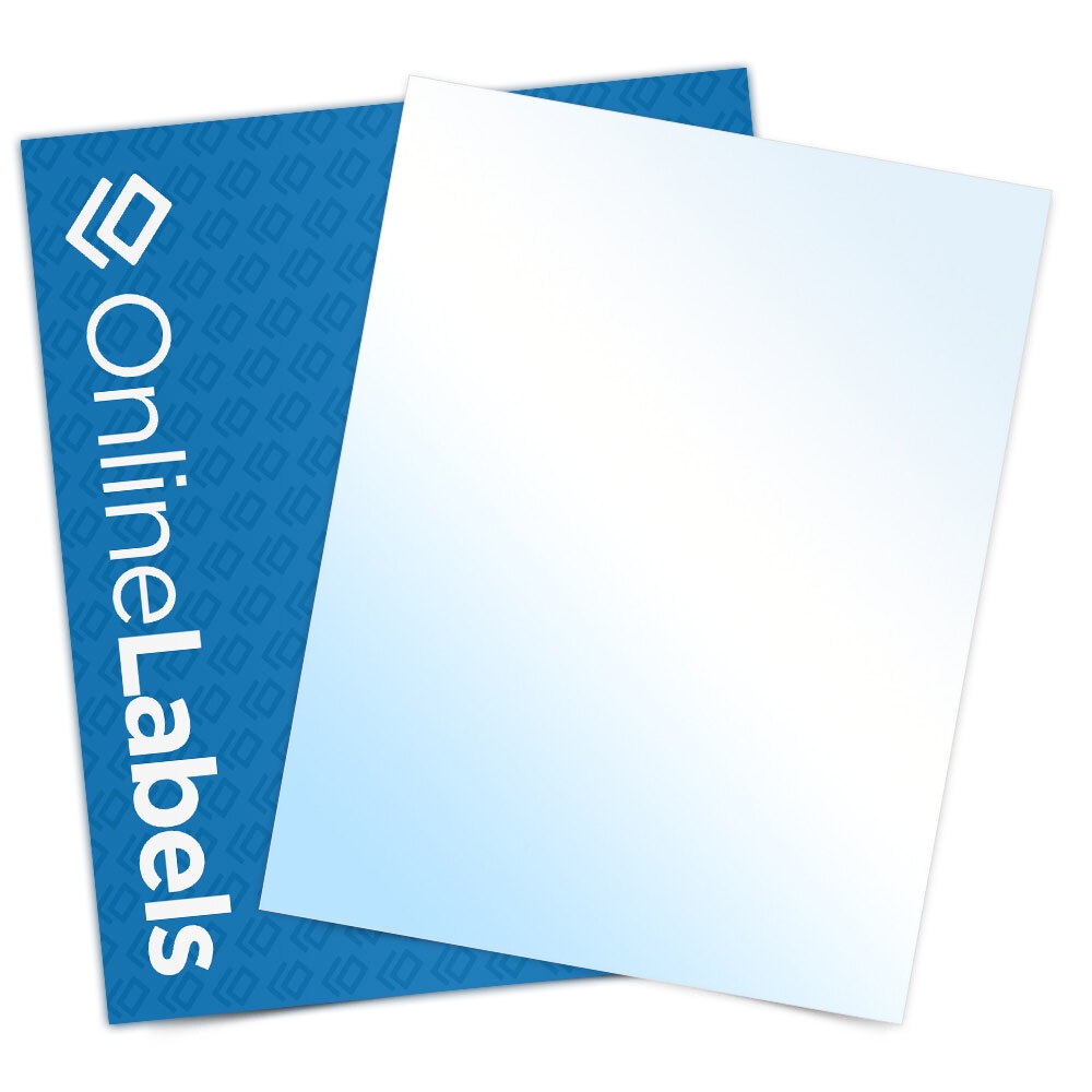 8 5 X 11 Sticker Paper White Gloss Inkjet OL177WG