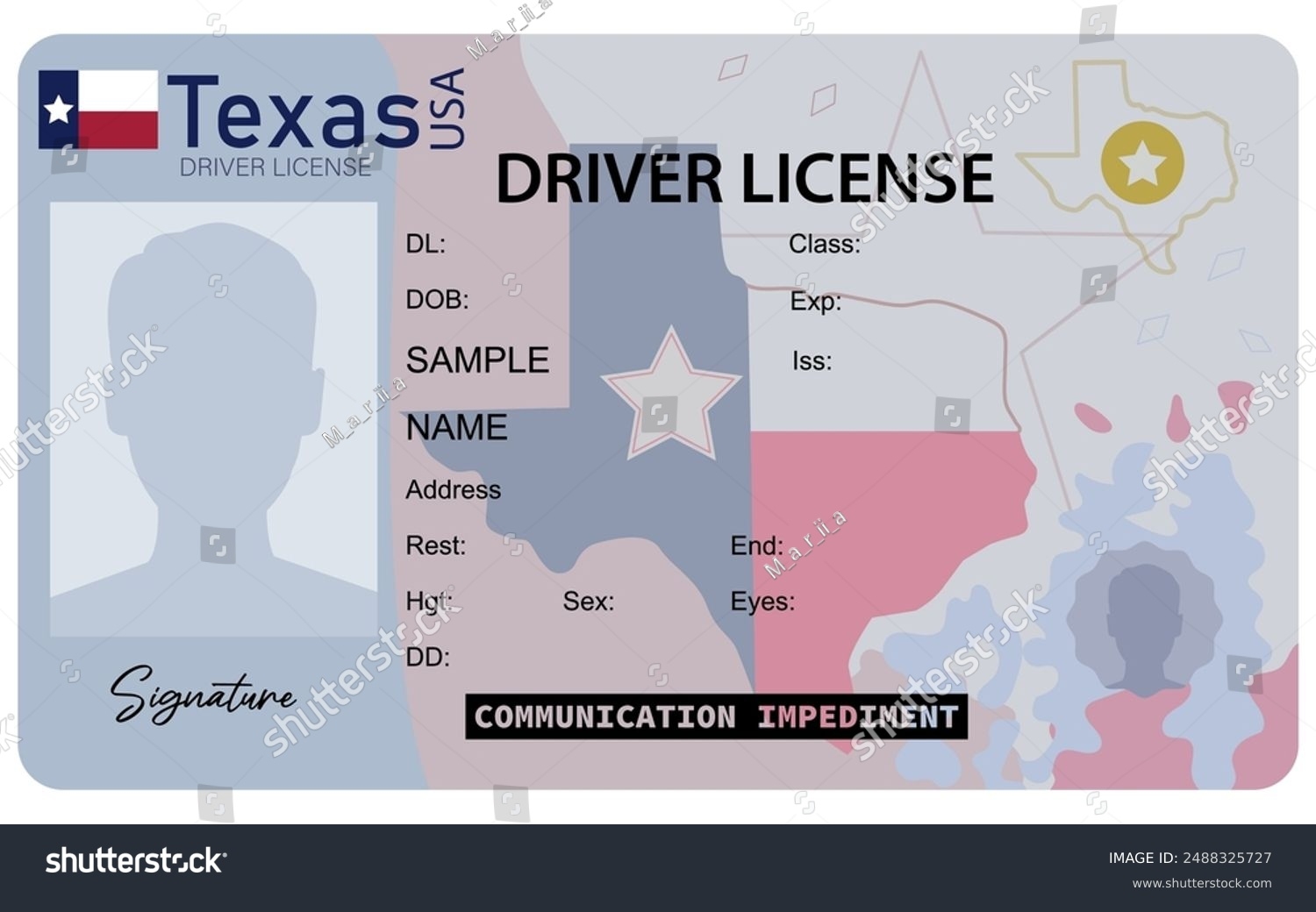 80 Us Drivers License Stock Vectors And Vector Art Shutterstock