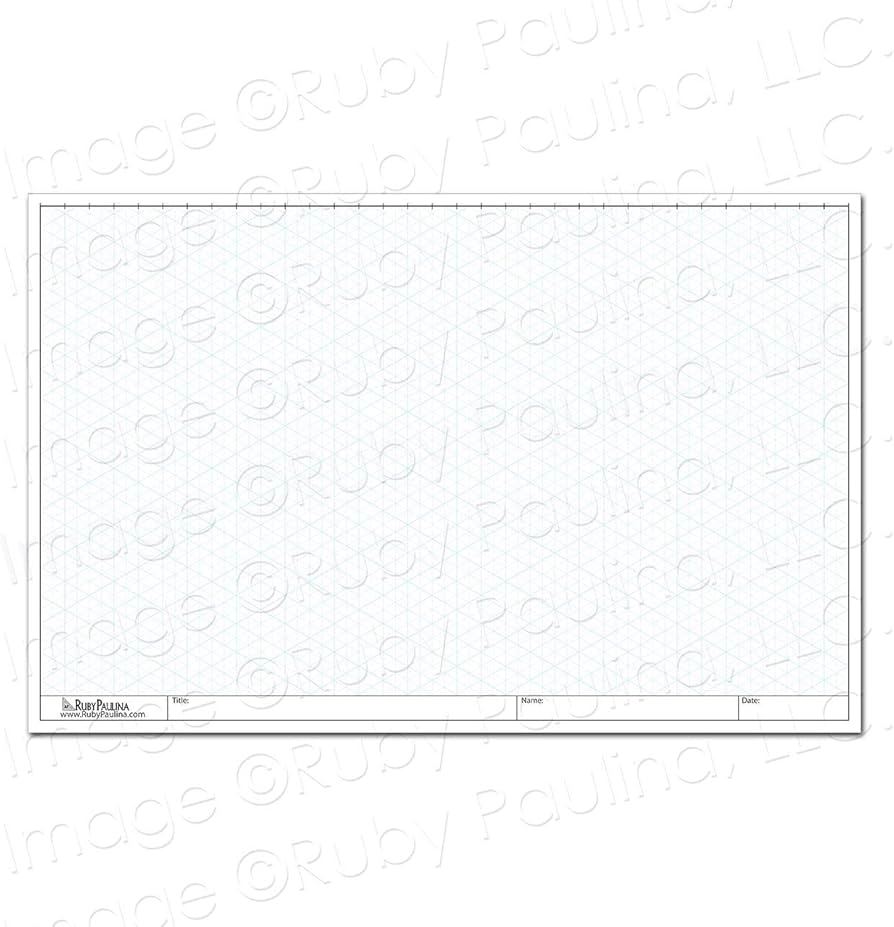 Amazon 11x17 Loose Leaf Isometric Paper 100 Pages Office Products