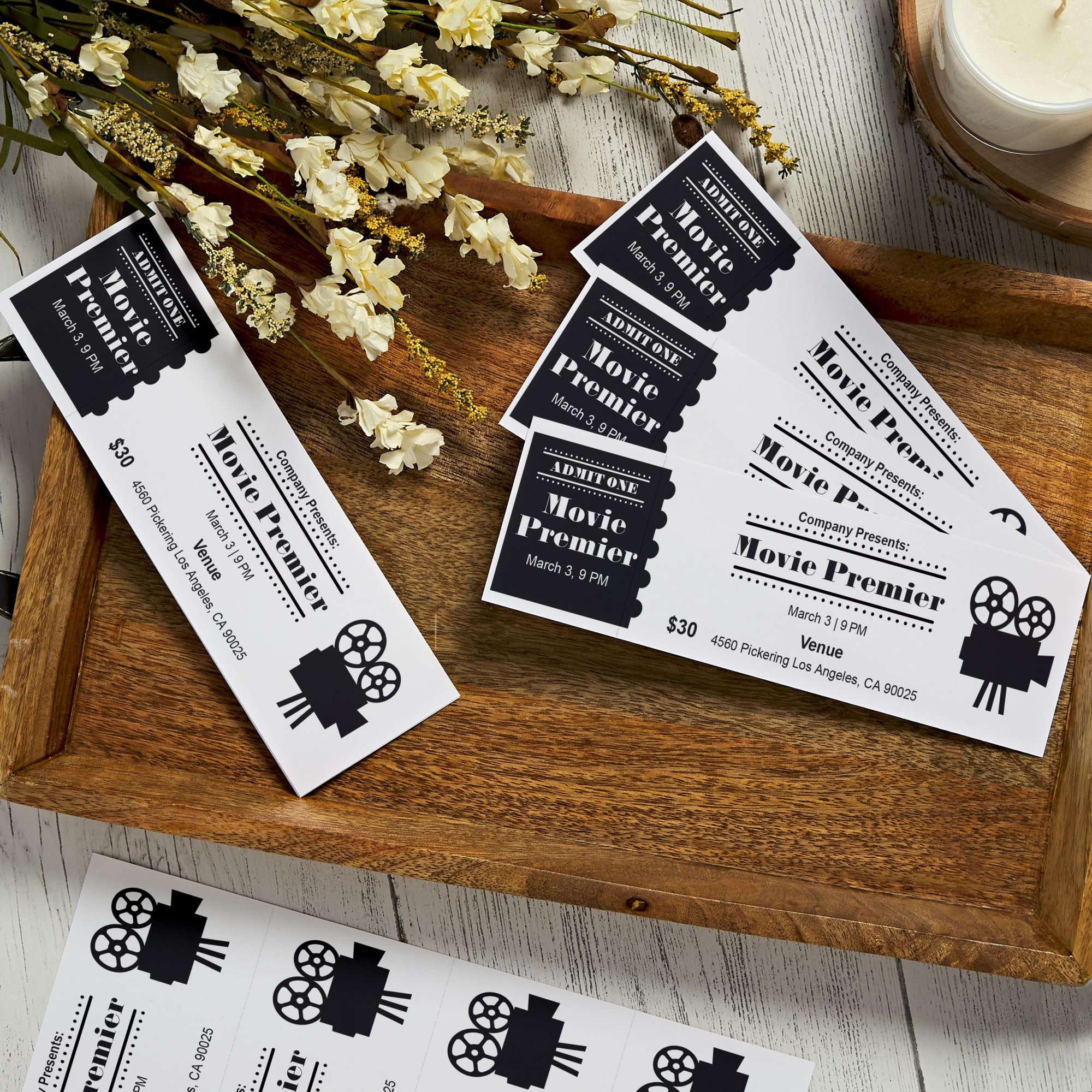 Amazon Avery Printable Tickets 2 75 X 8 5 Laser Inkjet 100 Tickets Great For Raffle Tickets 16430 Office Products