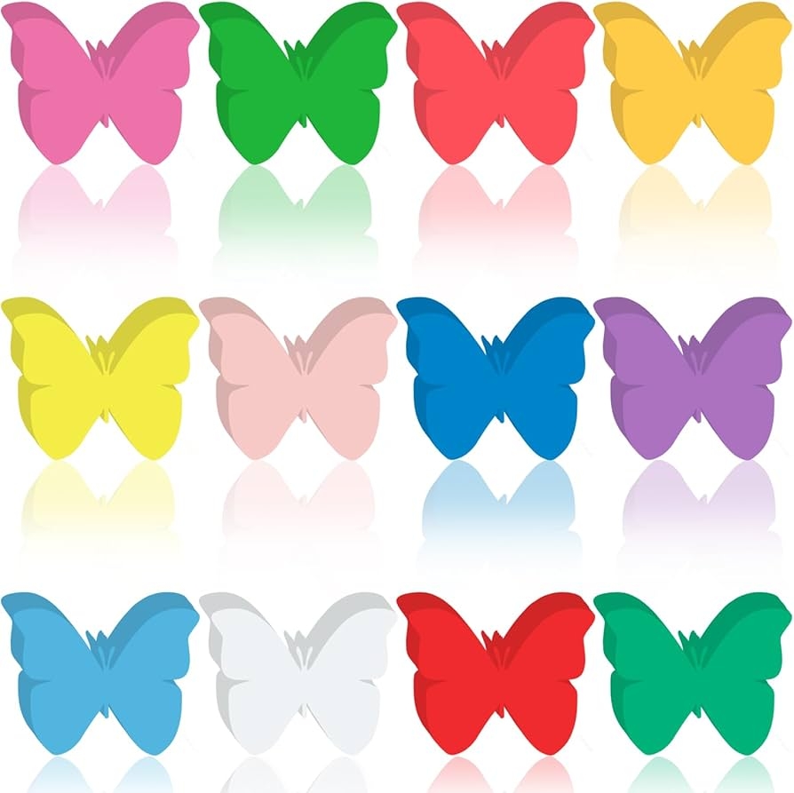Amazon Tellingyou 200 Pcs Paper Butterfly Cutouts 6 Large Colorful Butterfly Bulletin Board Cutouts Spring Classroom Decoration For Teachers DIY Craft School Chalkboard Summer Bulletin Board Decoration Office Products