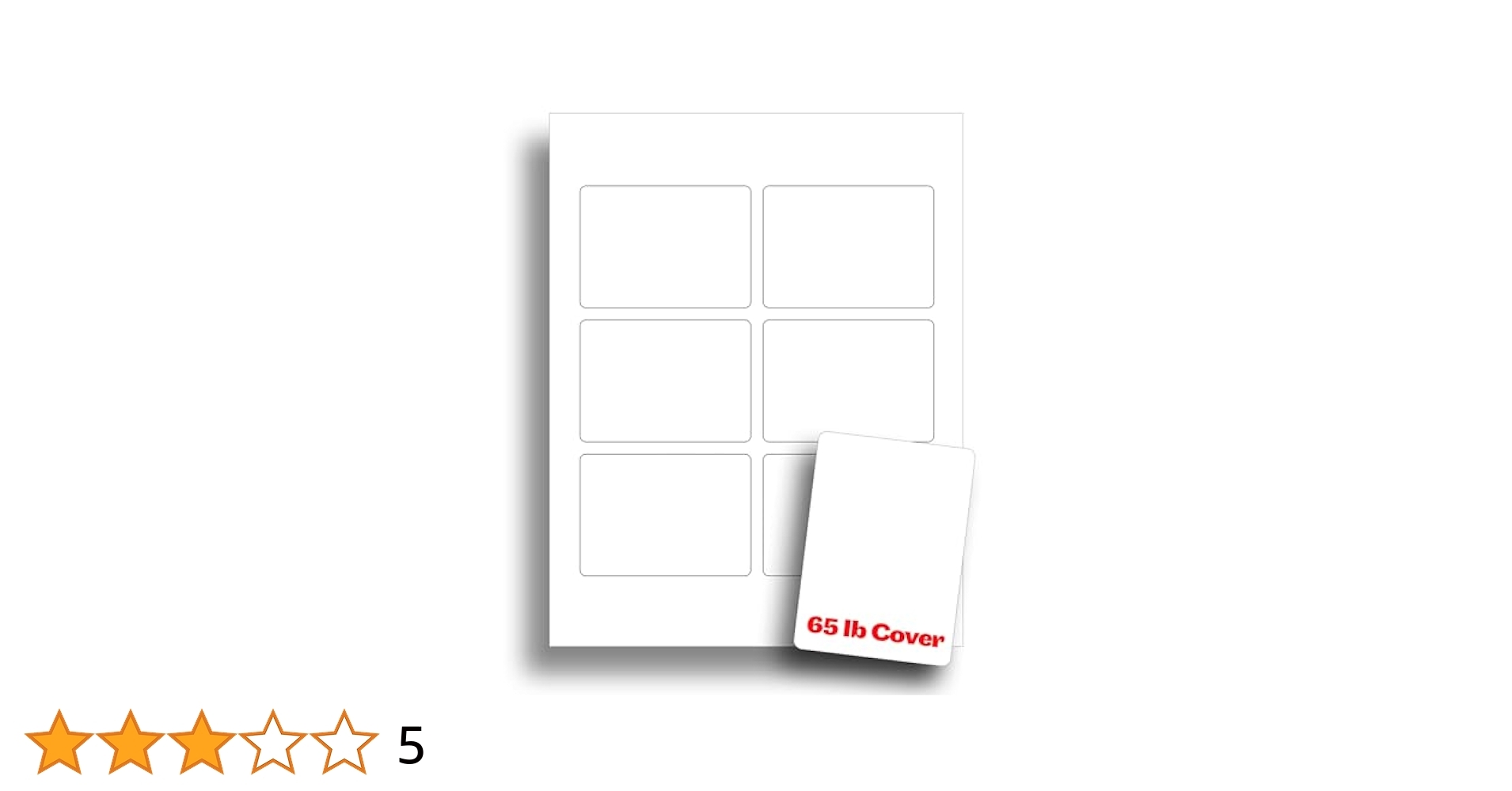 Amazon White Printable Playing Card Paper Blank Playing Cards For Inkjet Laser Printers 65lb Cover 10 Sheets 60 Blank Playing Cards Arts Crafts Sewing