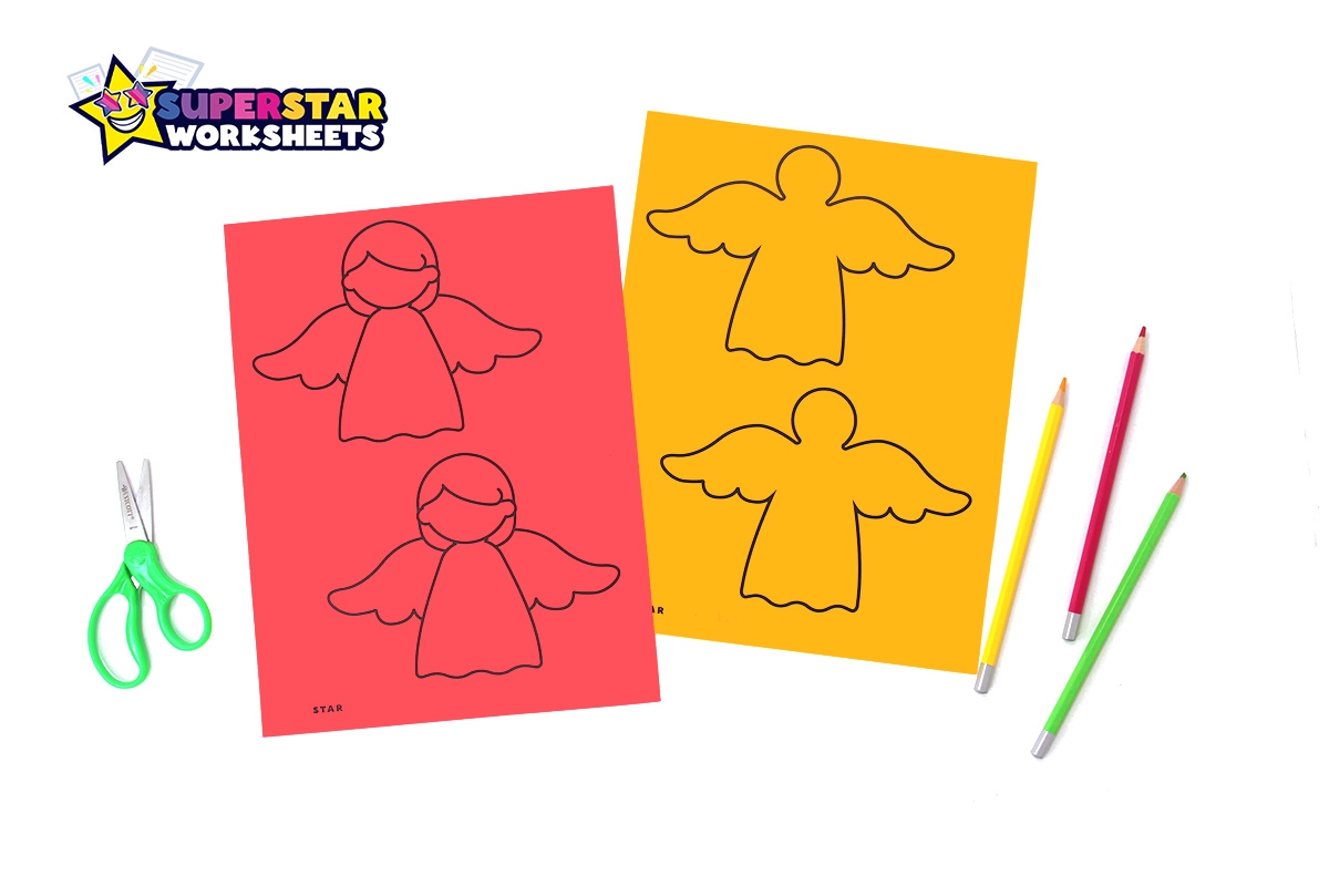 Printable Paper Angel Template