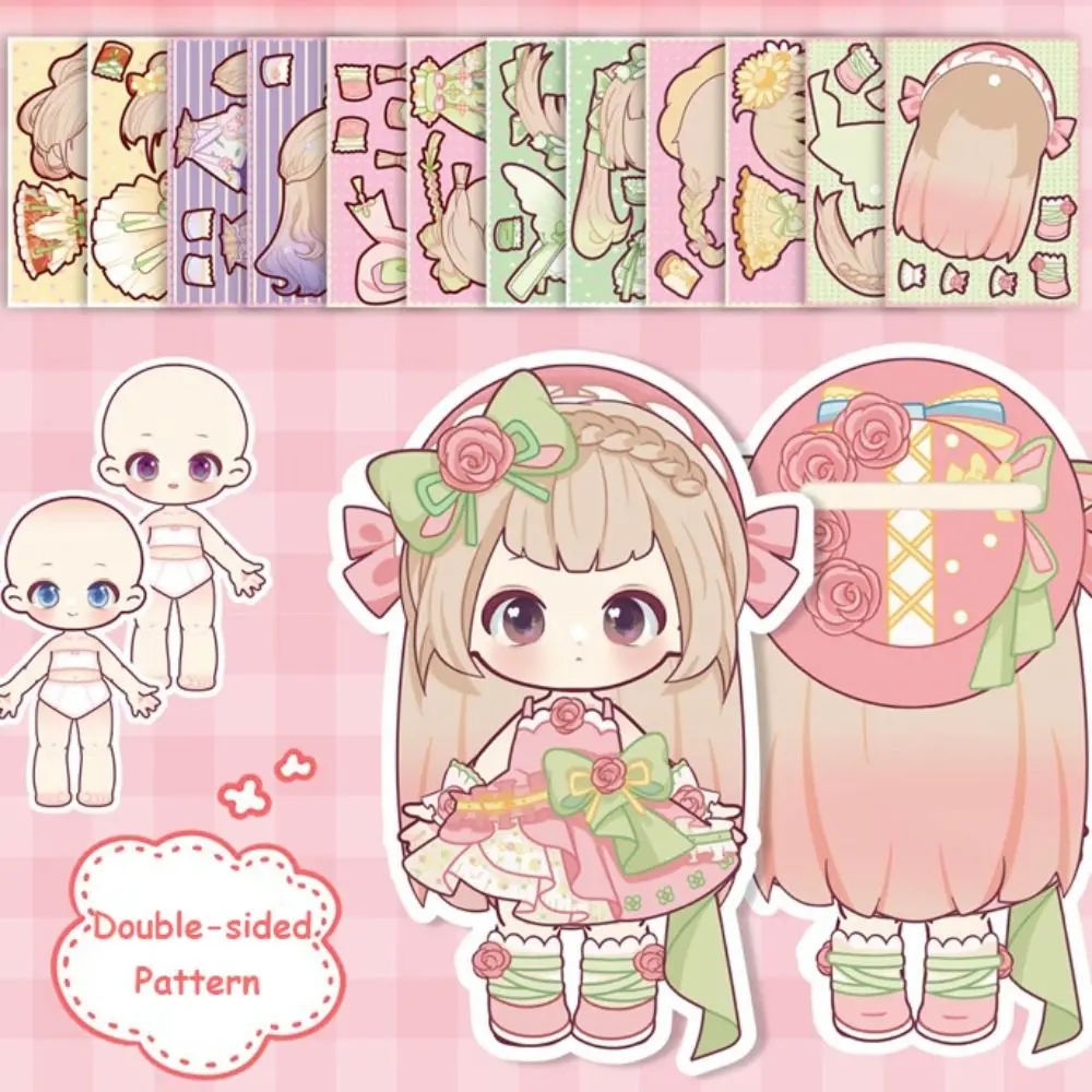 Anime Activity Books DIY Paper Puppet Toy Handmade Paper 3D Dress Up Paper Doll Cartoon Hand Ledger Movable Joint Paper Doll AliExpress