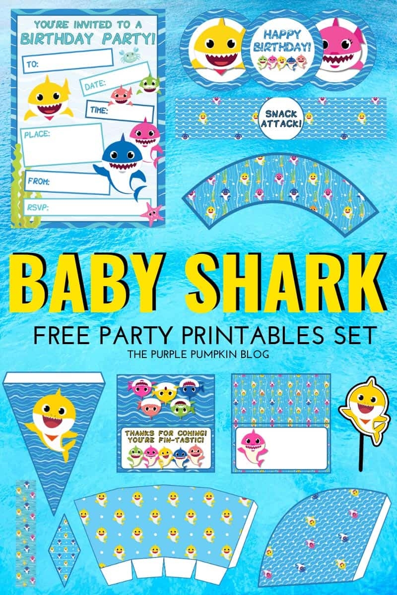 Baby Shark Party Printables The Purple Pumpkin Blog