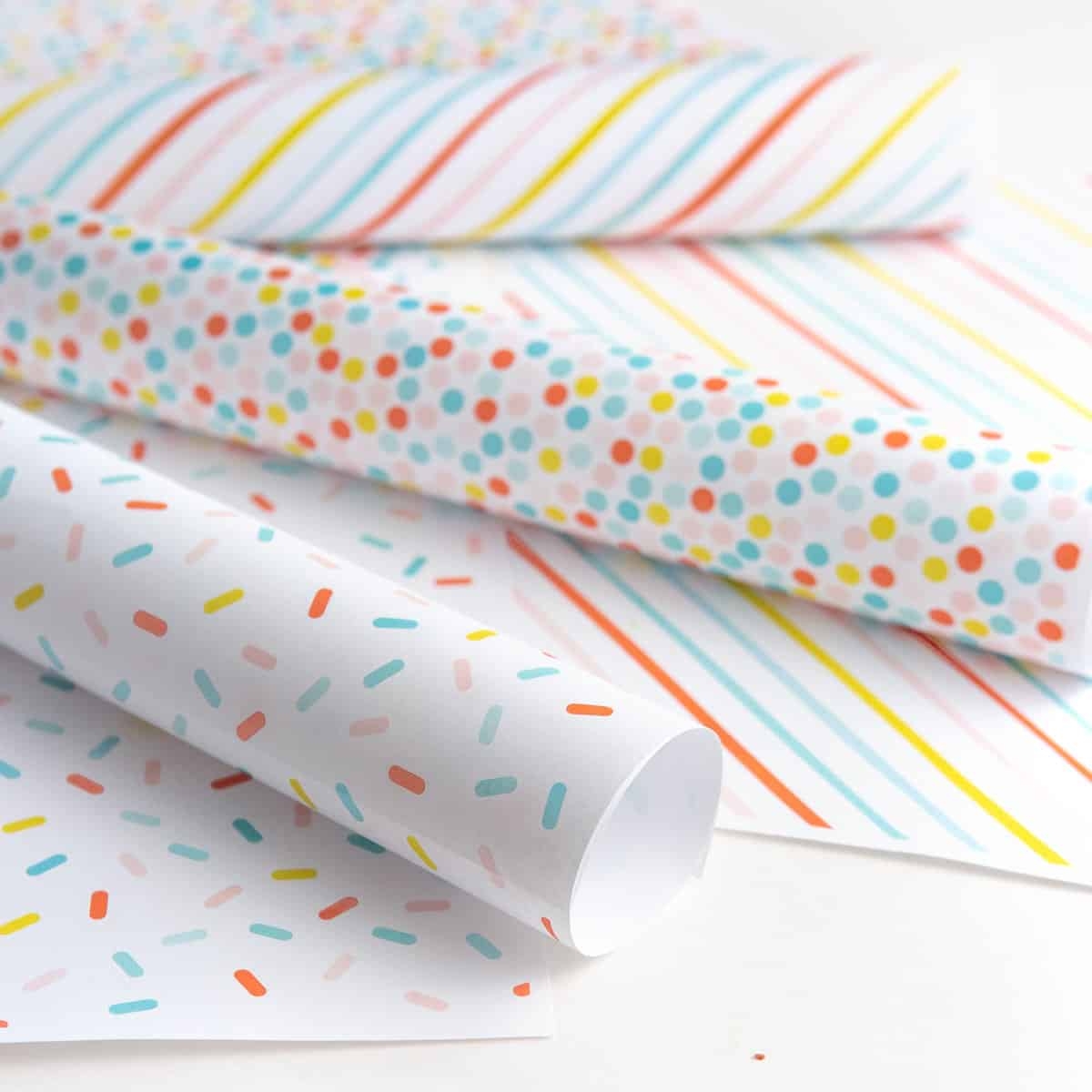 Birthday Printable Wrapping Paper Design Eat Repeat