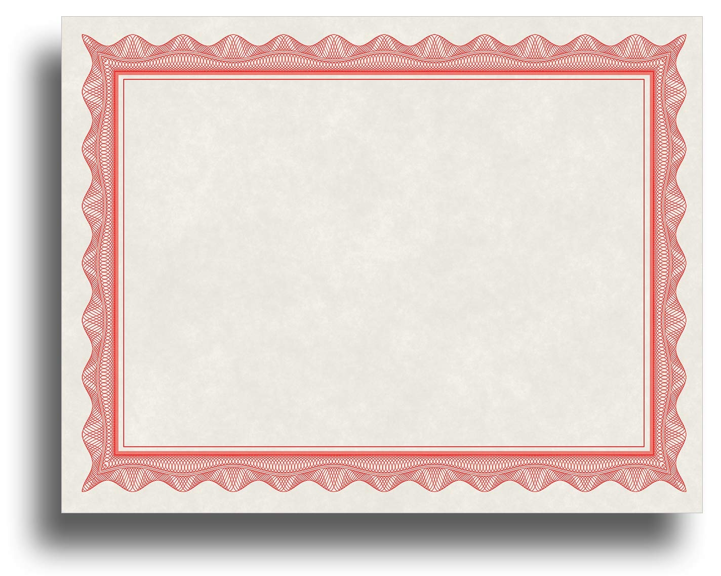 Blank Thick Parchment Certificate Paper For Awards Printable With Inkjet Laser Measures 8 1 2 X 11 100 Pack Red Amazon au Stationery Office Products