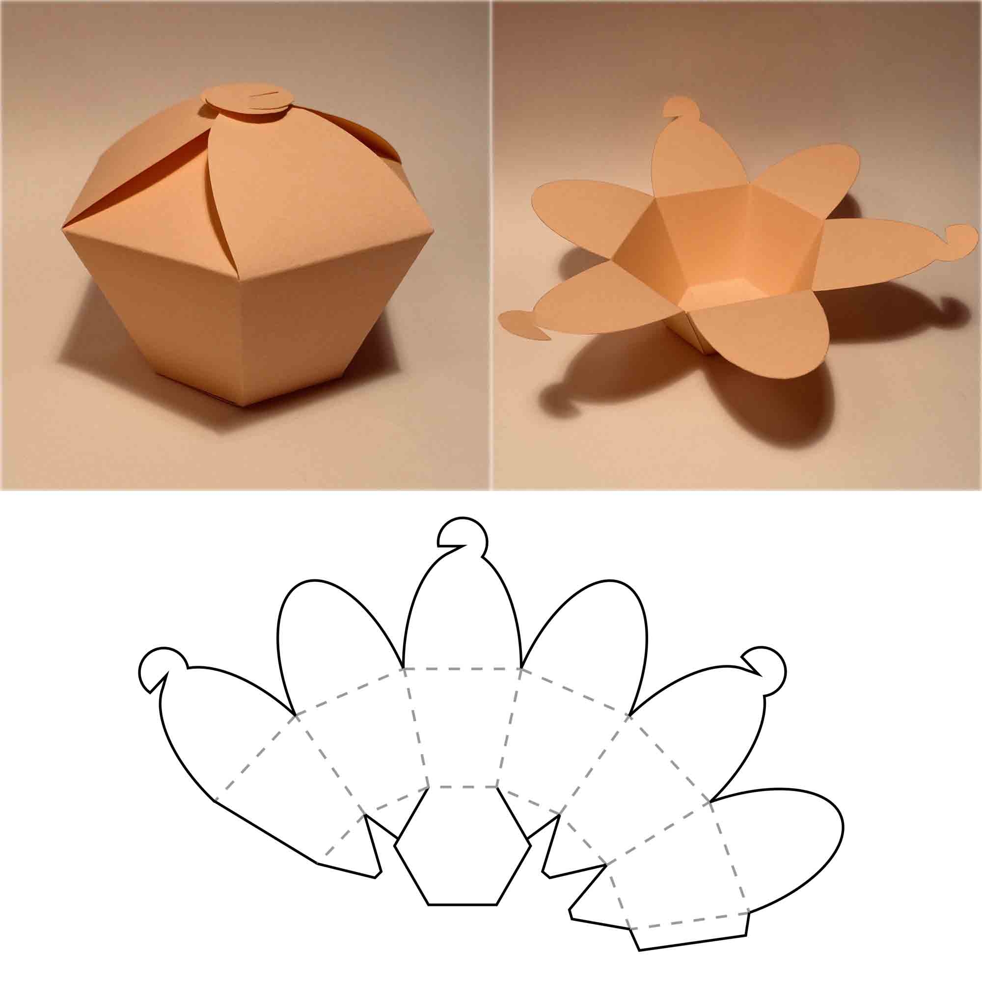 Box With Handle Template Square Box Cube Box Favor Box G Inspire Uplift