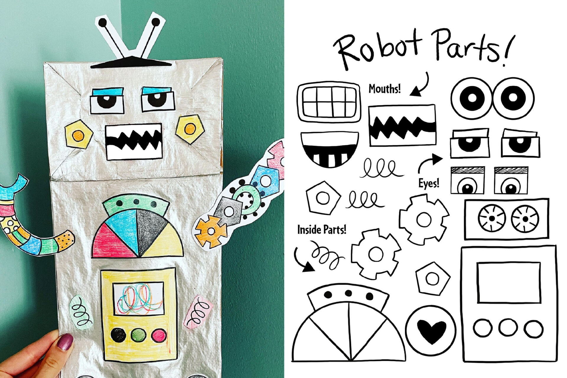 Printable Robot Paper Craft