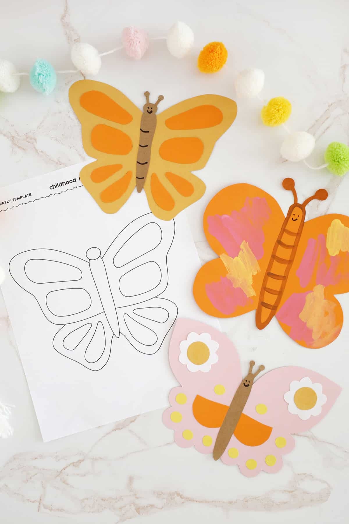 Butterfly Template Childhood Magic
