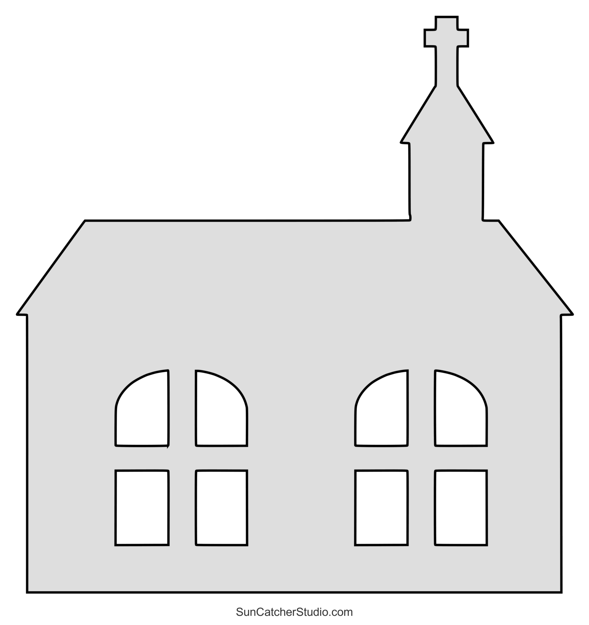 Free Printable Paper Church Template