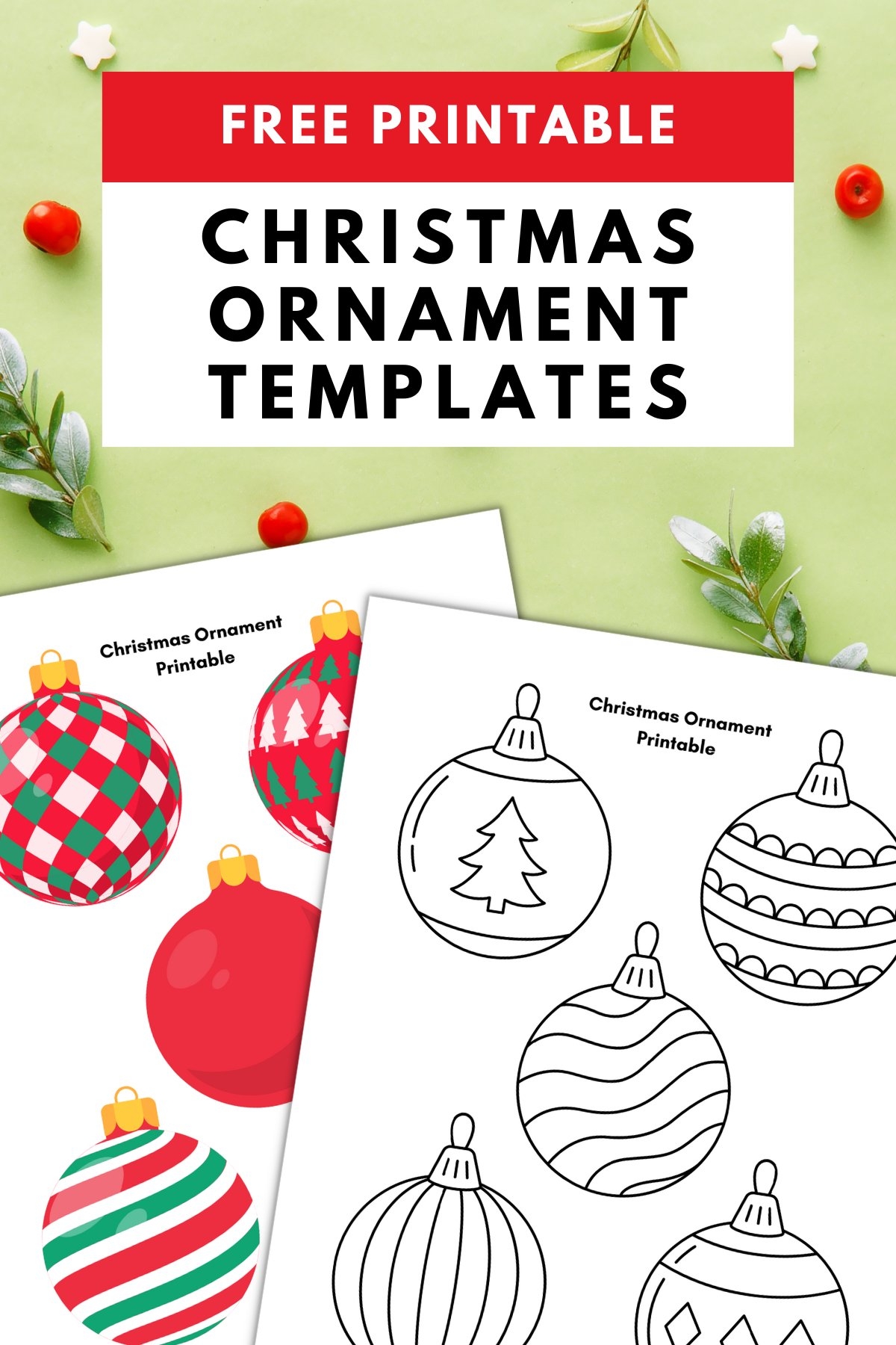 Printable Paper Ornaments
