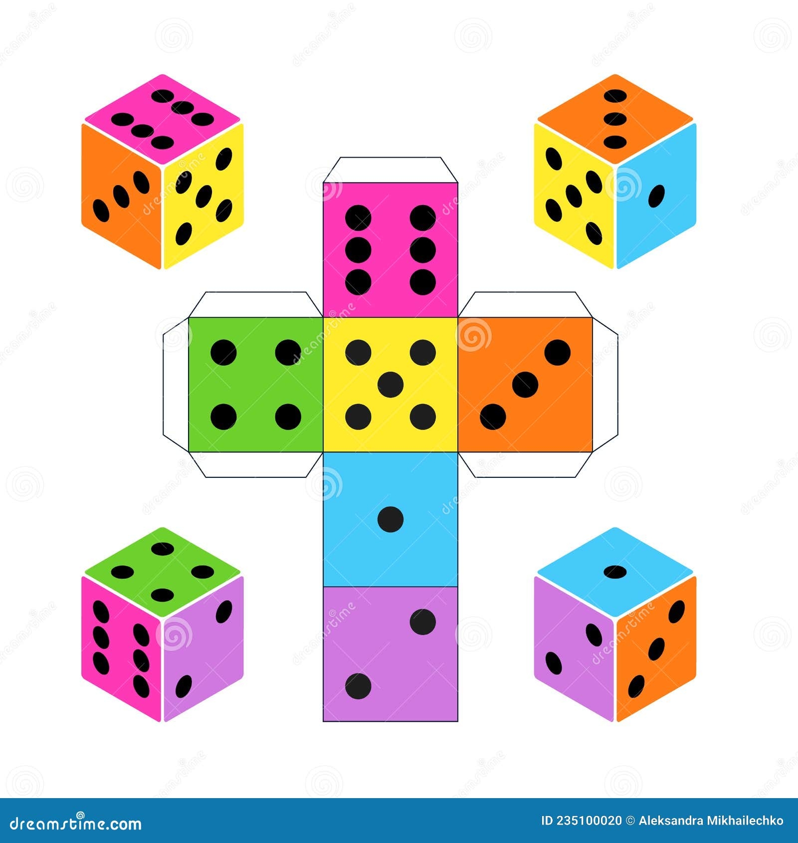 Paper Dice Printable