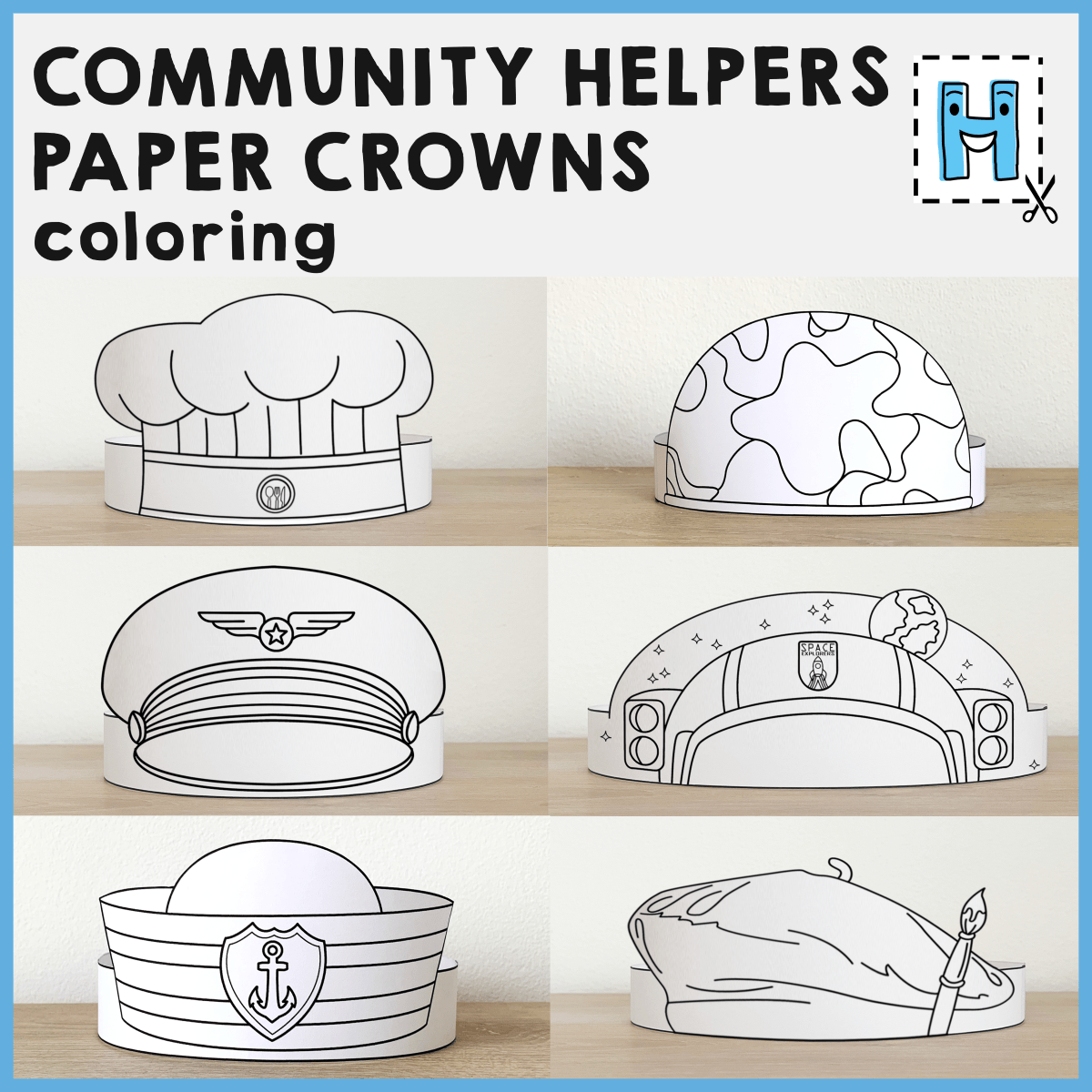 Community Helper Printable Printable Party Favors
