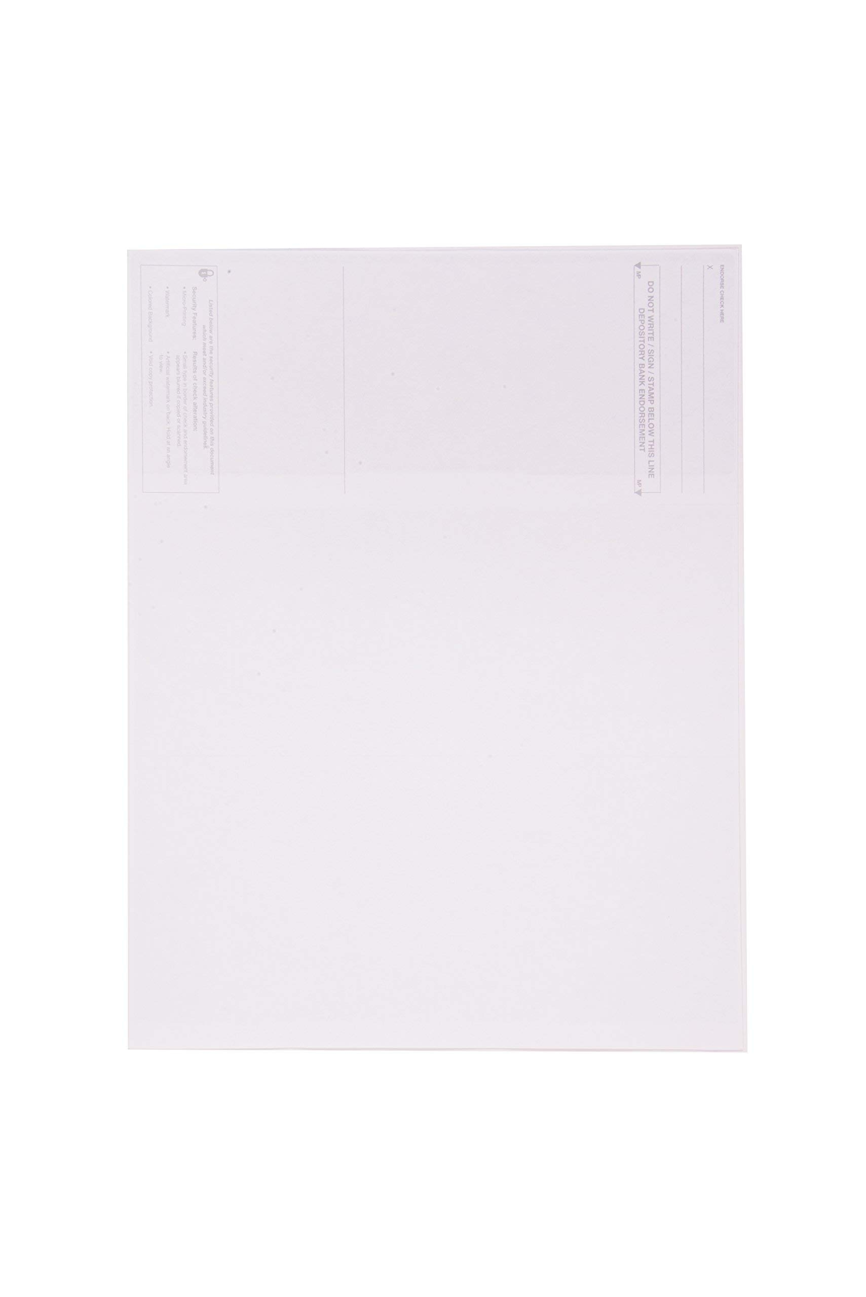 Computer Check Paper Blank Stock Check Paper Check On Top 100 Count Blue Diamond By Check O Matic Amazon de Stationery Office Supplies