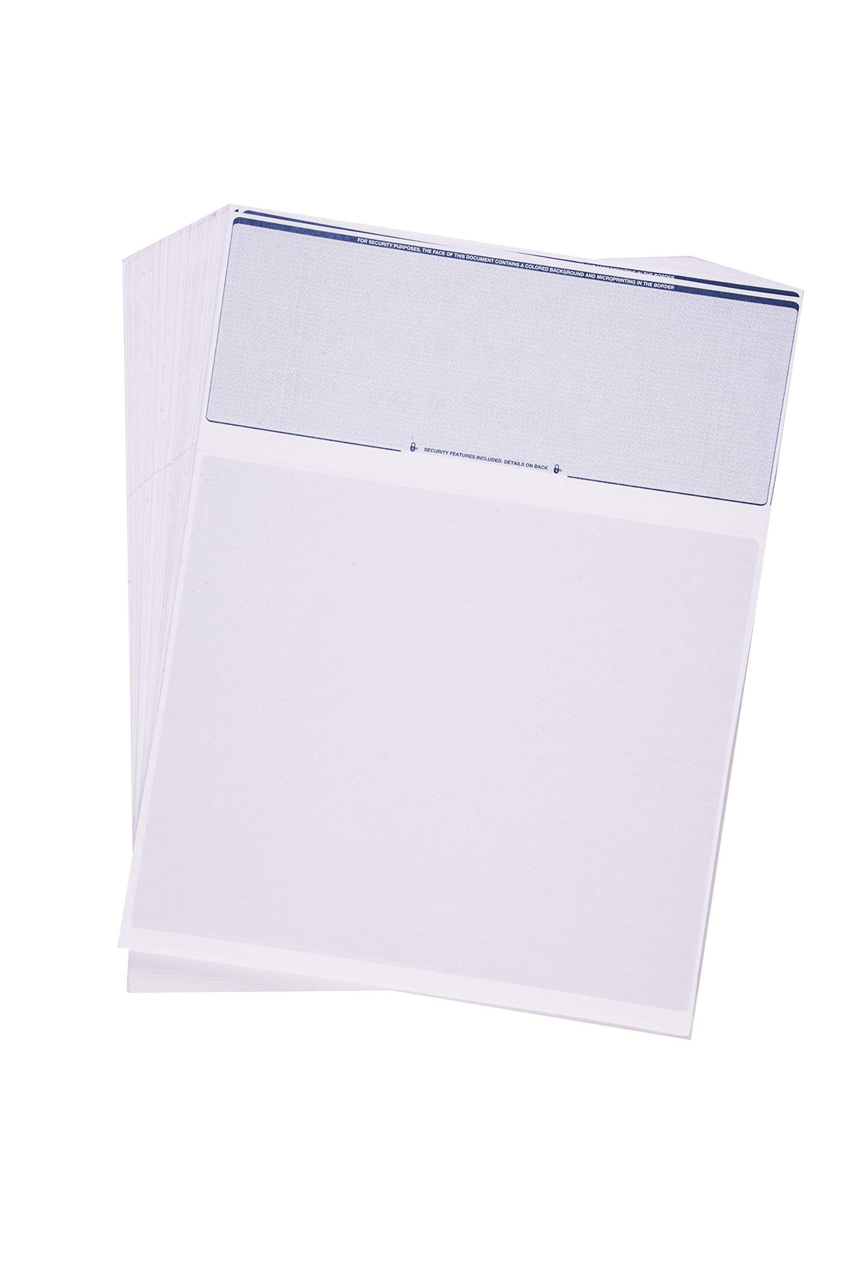 Computer Check Paper Blank Stock Check Paper Check On Top 100 Count Blue Diamond By Check O Matic Amazon de Stationery Office Supplies