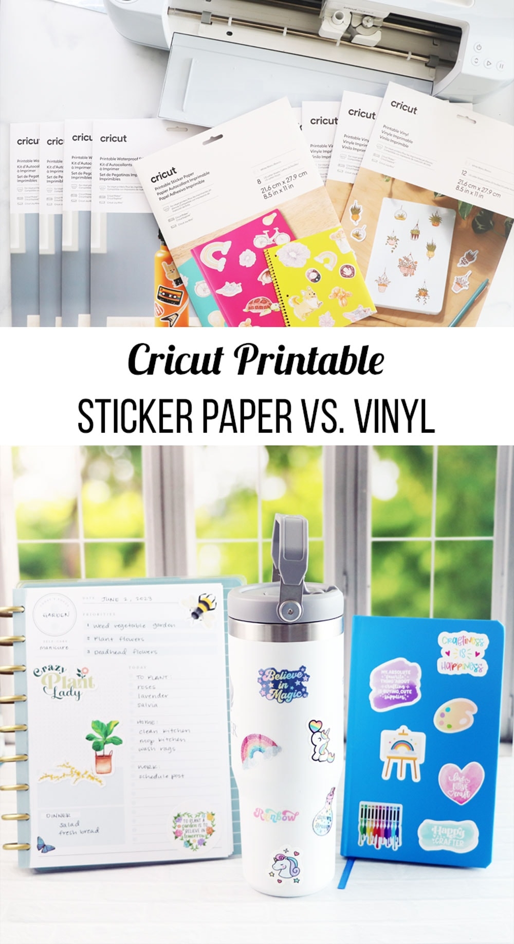 Cricut Printable Sticker Paper Vs Vinyl