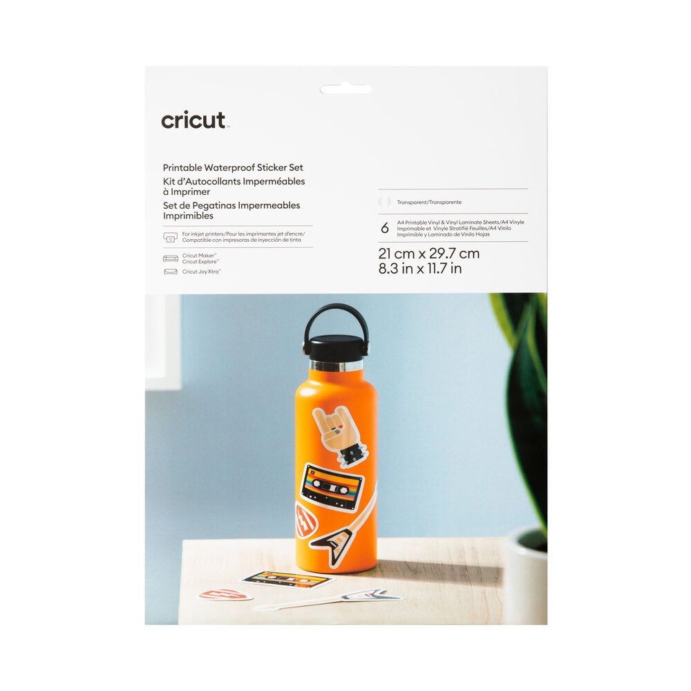 Cricut Transparent Cricut Printable Waterproof Sticker A4 Transparent 6 Bogen Faltkarten