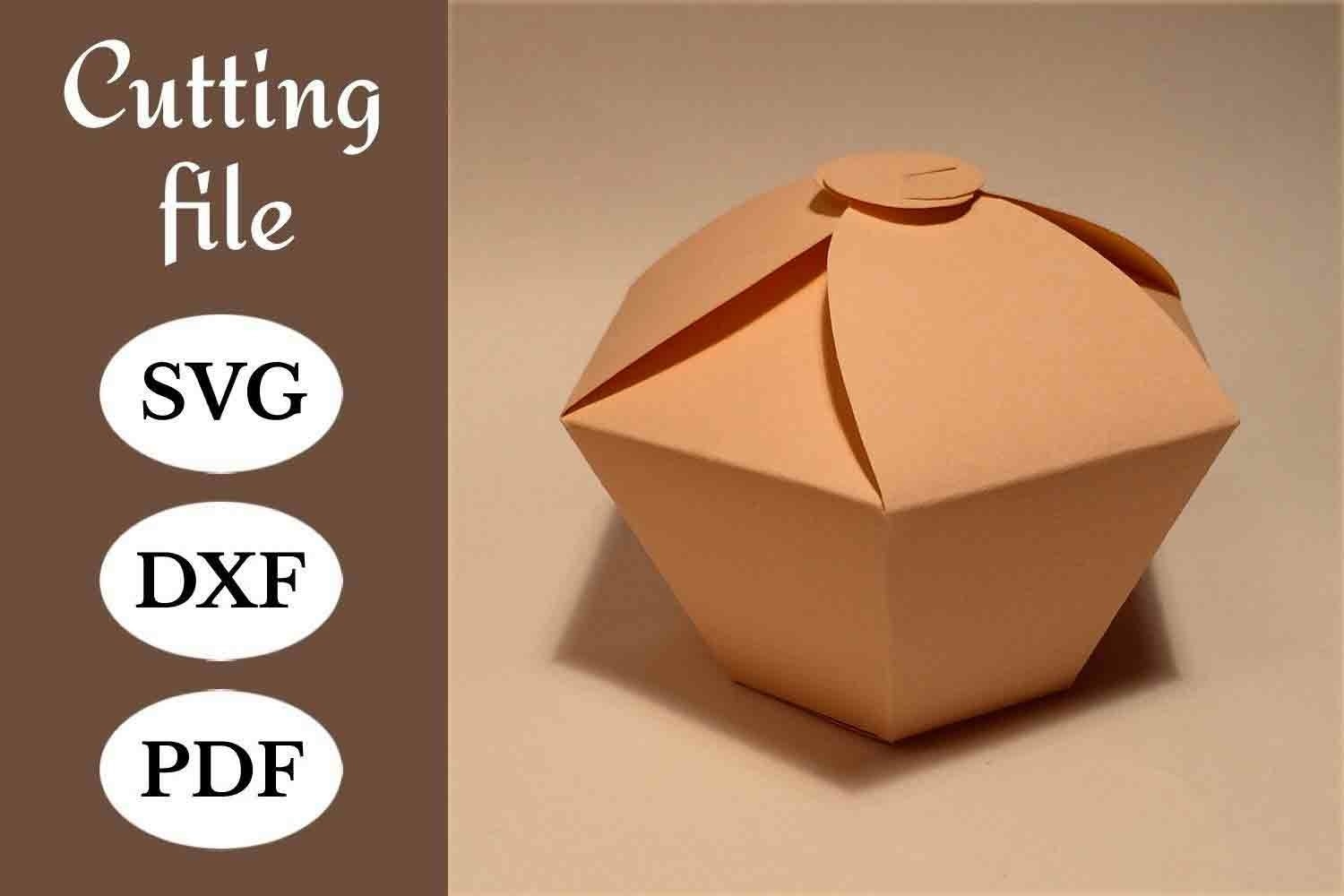 Cupcake Box Template Cake Box Printable Box Template SVG