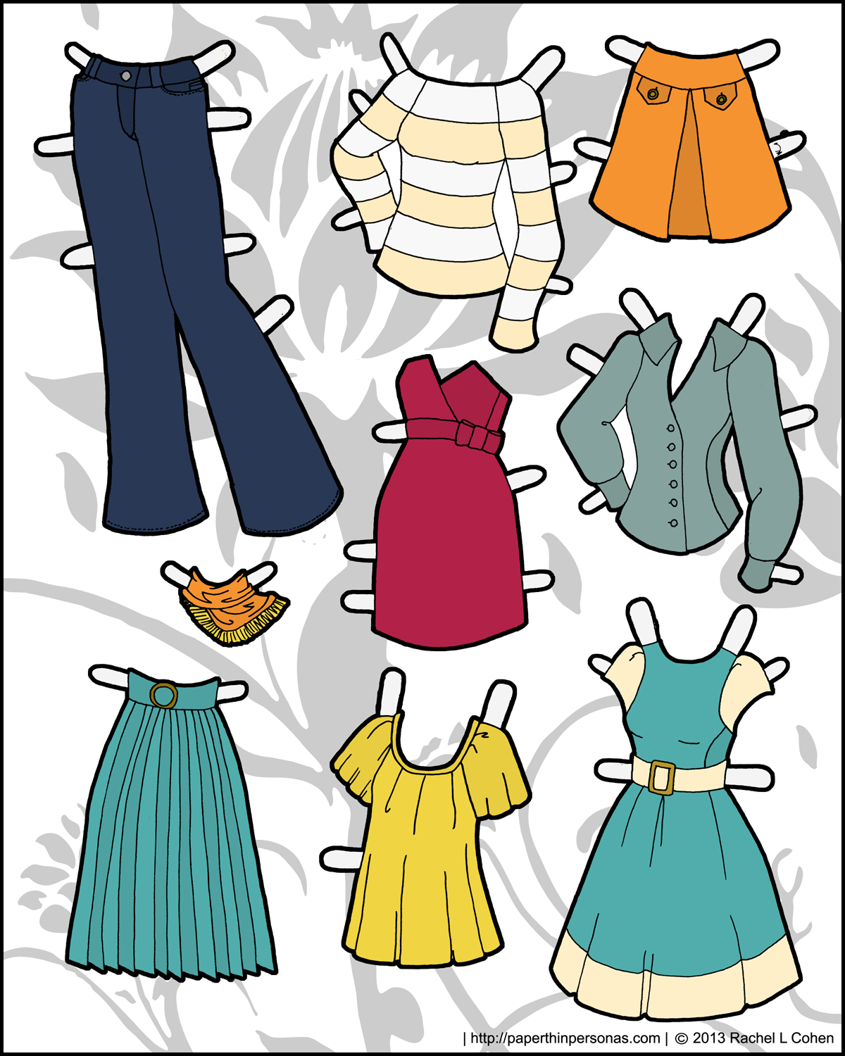 Cut Out Doll Store Clothes